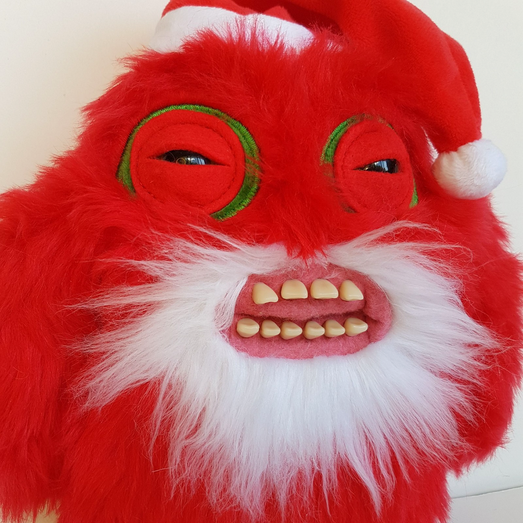 Fuggler FESTIVE FUGGS Christmas SANTA Funny Ugly Monster Soft Toy Red Teeth Toy2