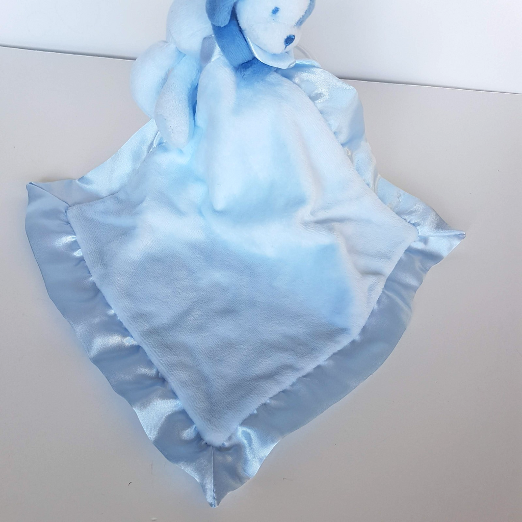 Ollie & Paige BLUE DOG Lovey Plush Puppy Comforter Security Blanket Soft Toy3