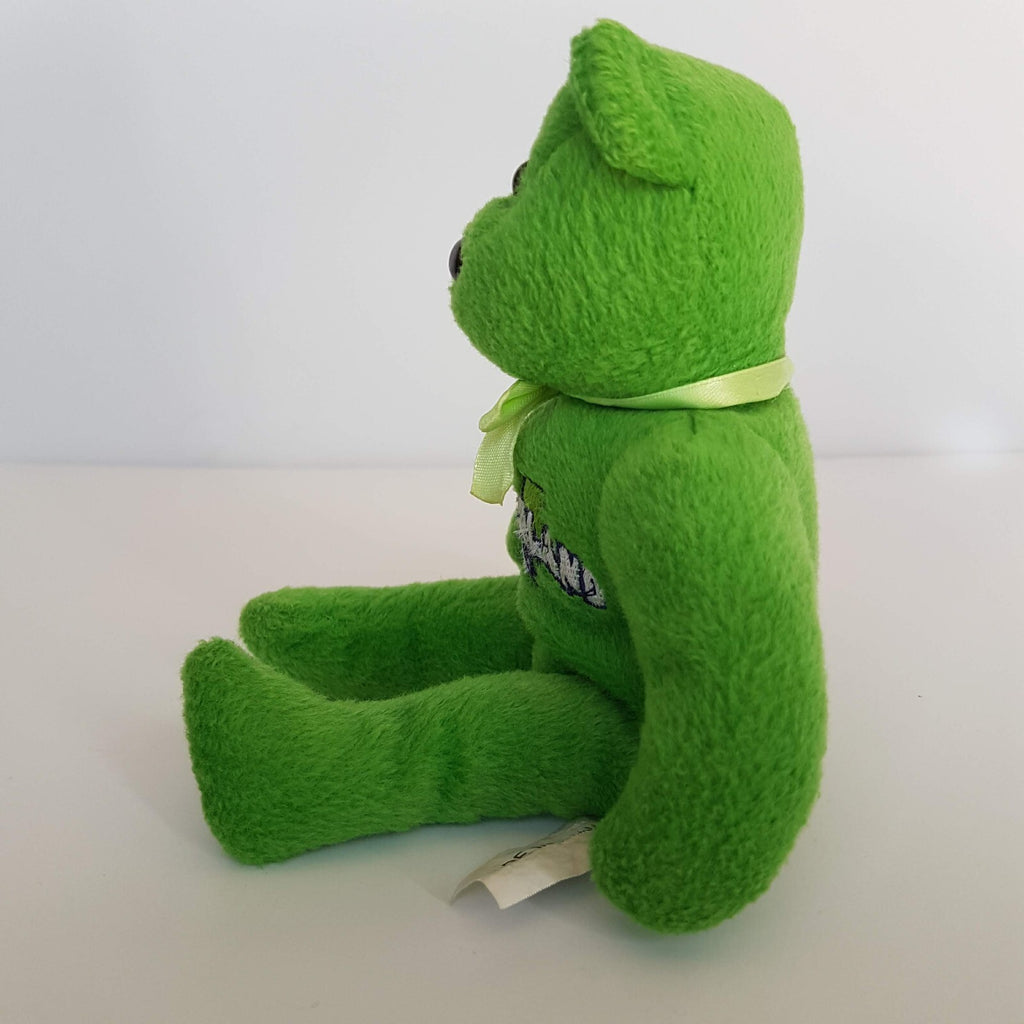 90s Wonderland Sydney Beanbag Green Bear Themepark Merchandise Collectible Plush3