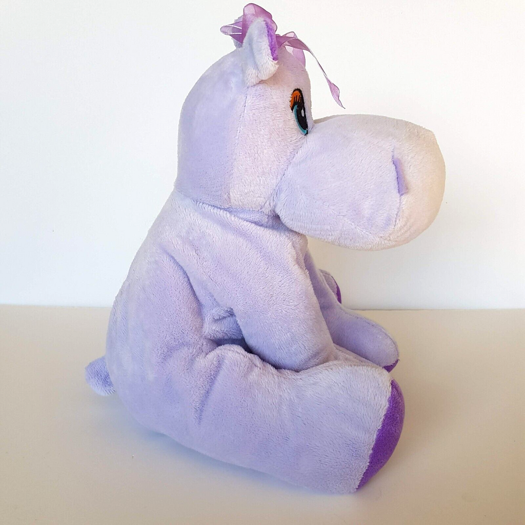 Carte Blanche PURPLE HIPPO Plush 26cm Floppy Stuffed Animal Lavender Soft Toy6