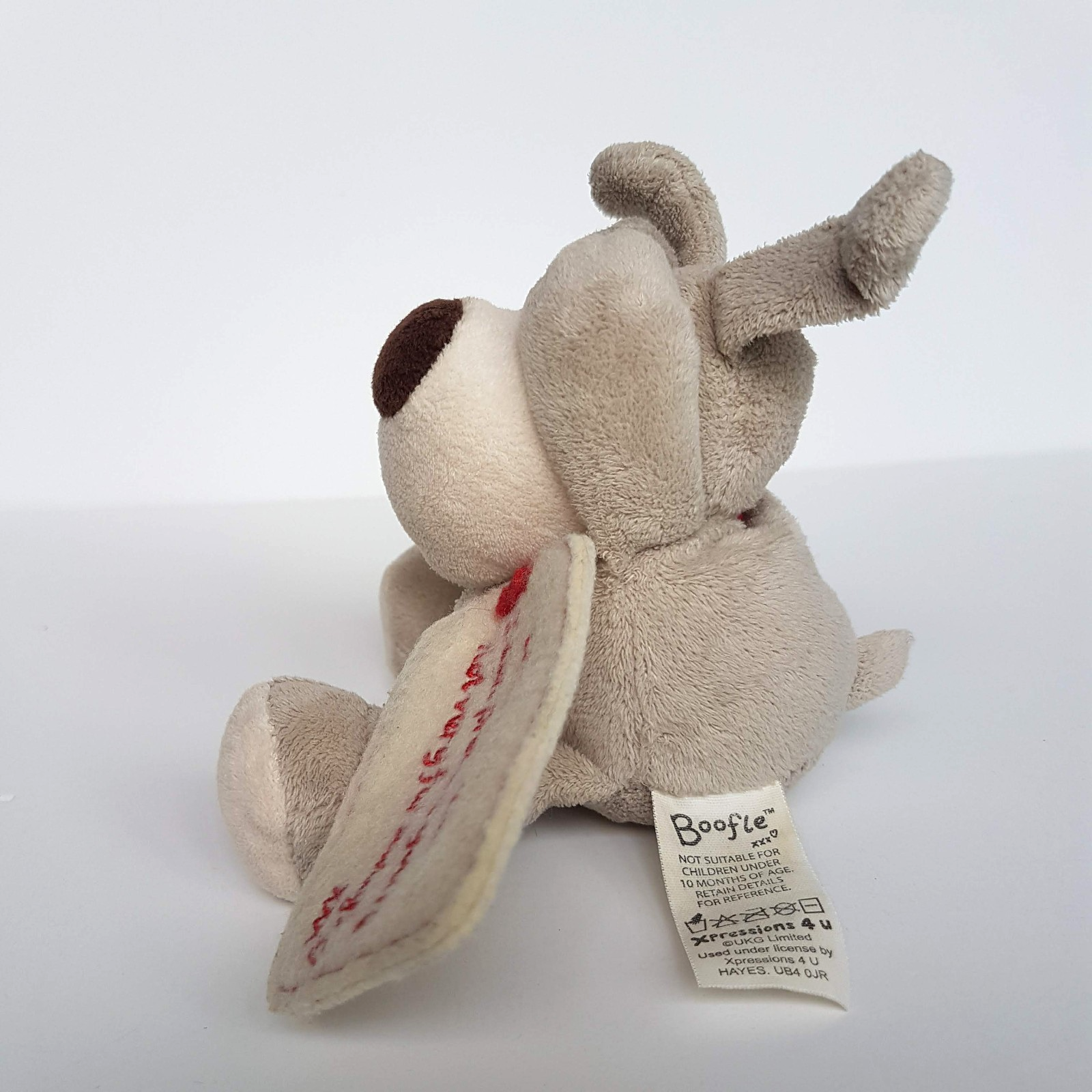 BOOFLE DOG Puppy Plush 20cm Love Gift Soft Toy Stuffed Animal Message Eyes Shut5
