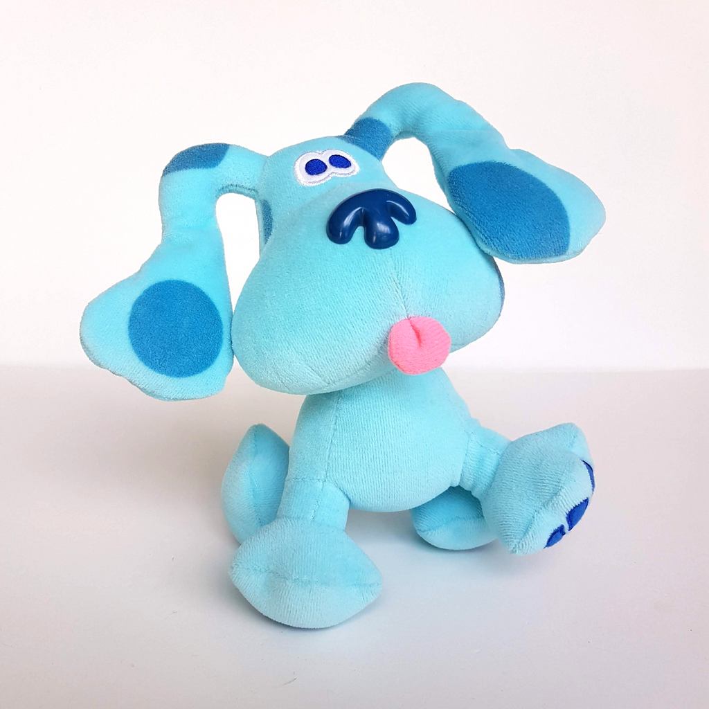 Eden Velour BLUE'S CLUES BLUE DOG Vintage Plush 19cm Stuffed Animal Soft Toy0