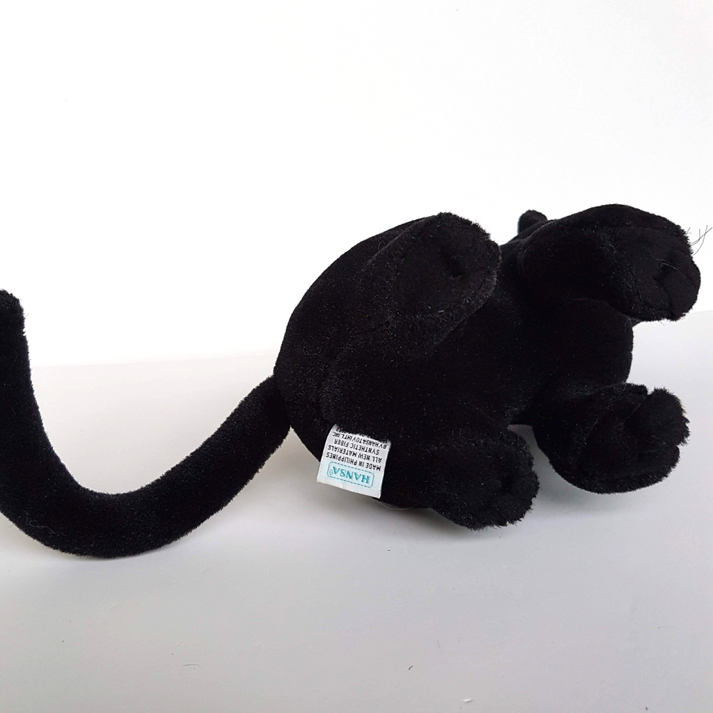 Hansa BLACK PANTHER PUMA Wild Cat 24cm Stuffed Animal Melbourne Zoo Soft Toy11