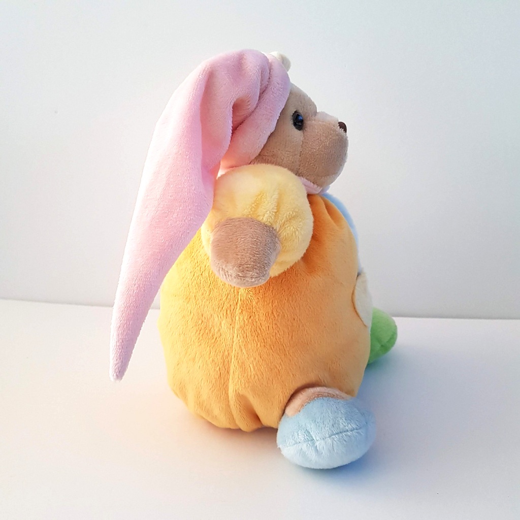 Bestever PASTEL DOG RATTLE Plush 23cm Colour Block Puppy Stuffed Animal Soft Toy4