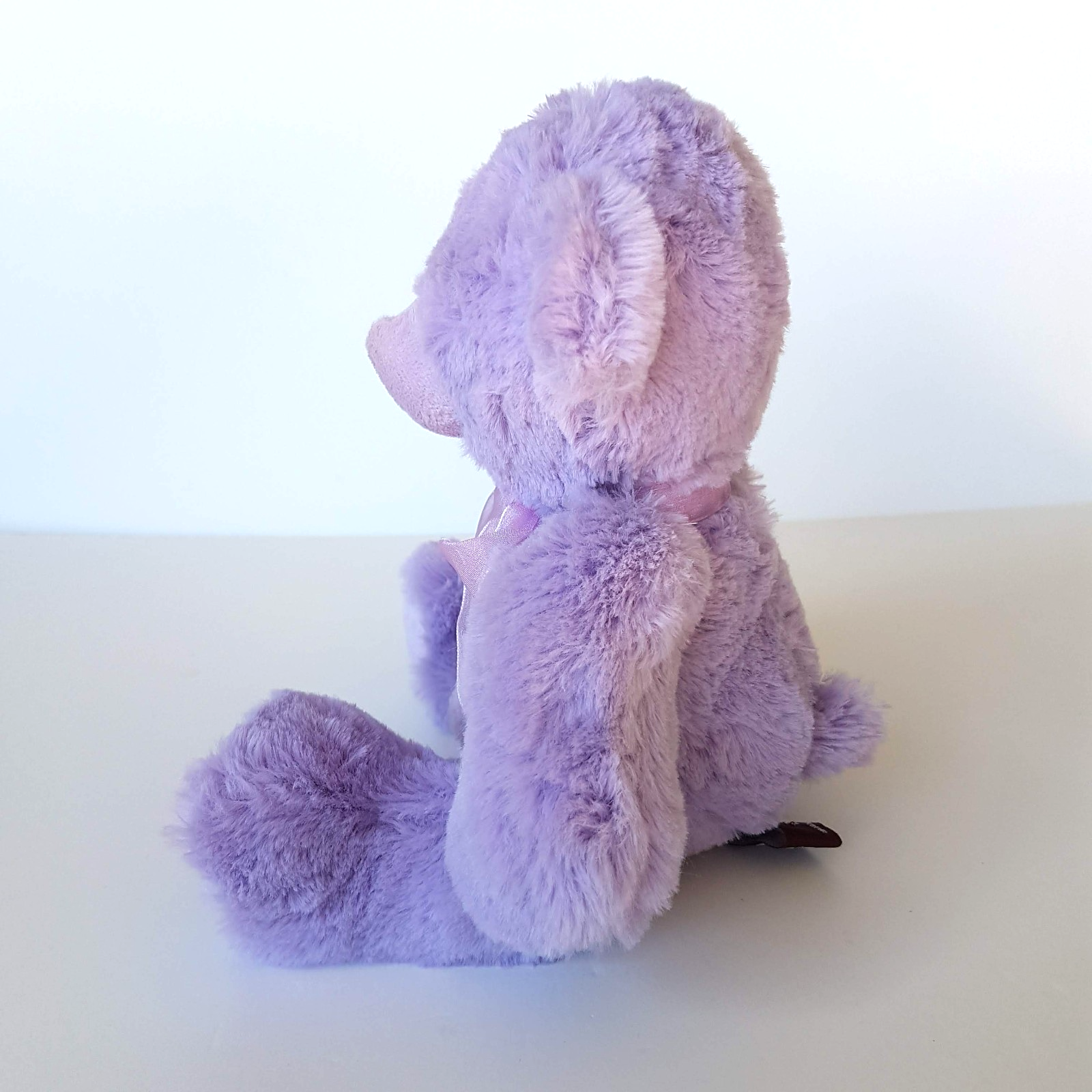Paceko PURPLE TEDDY BEAR Pastel 19cm Stuffed Animal Soft Toy Bow Pretty Bear4
