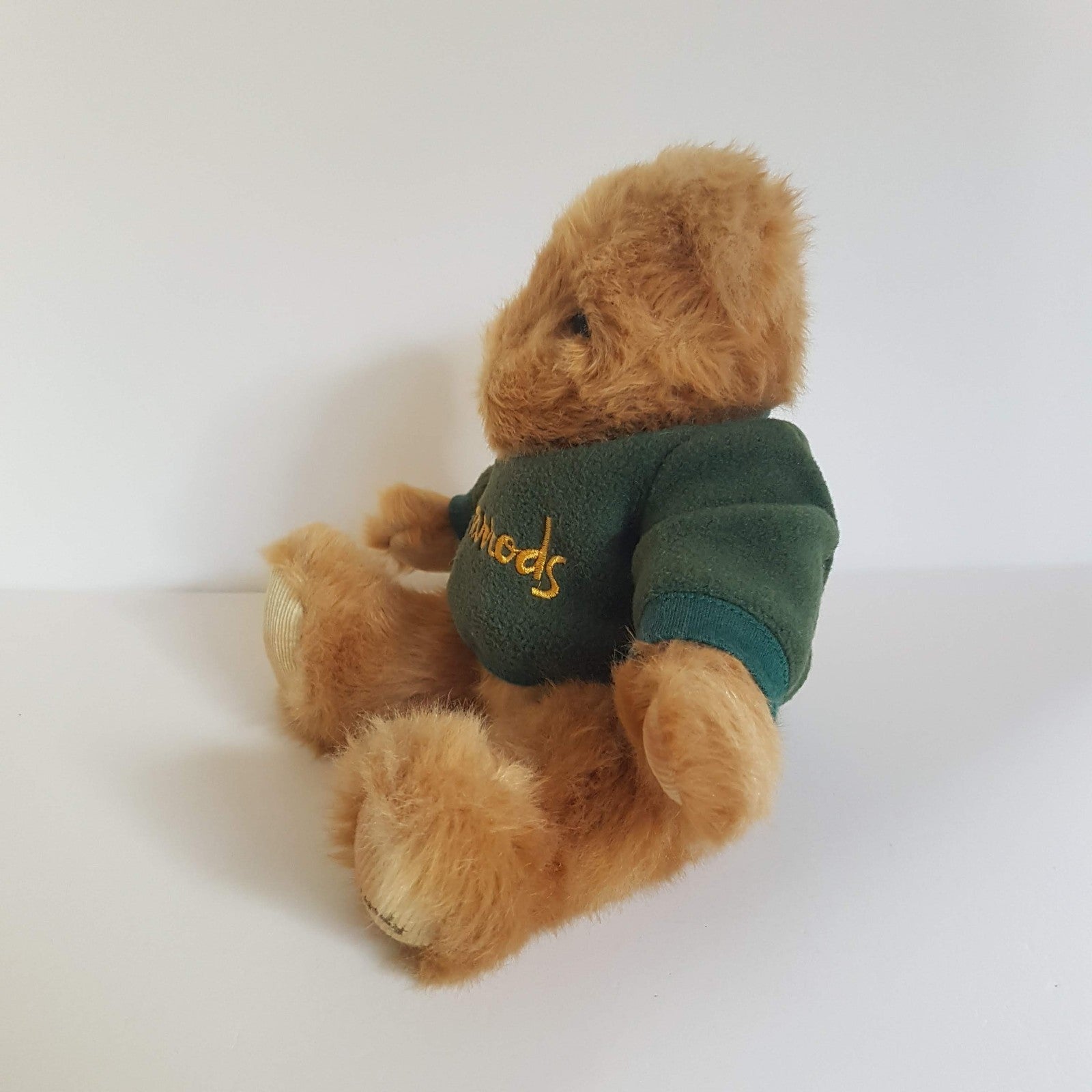 Harrods TEDDY BEAR Green Sweater 25cm Plush Soft Toy Stuffed Toy Collectible1
