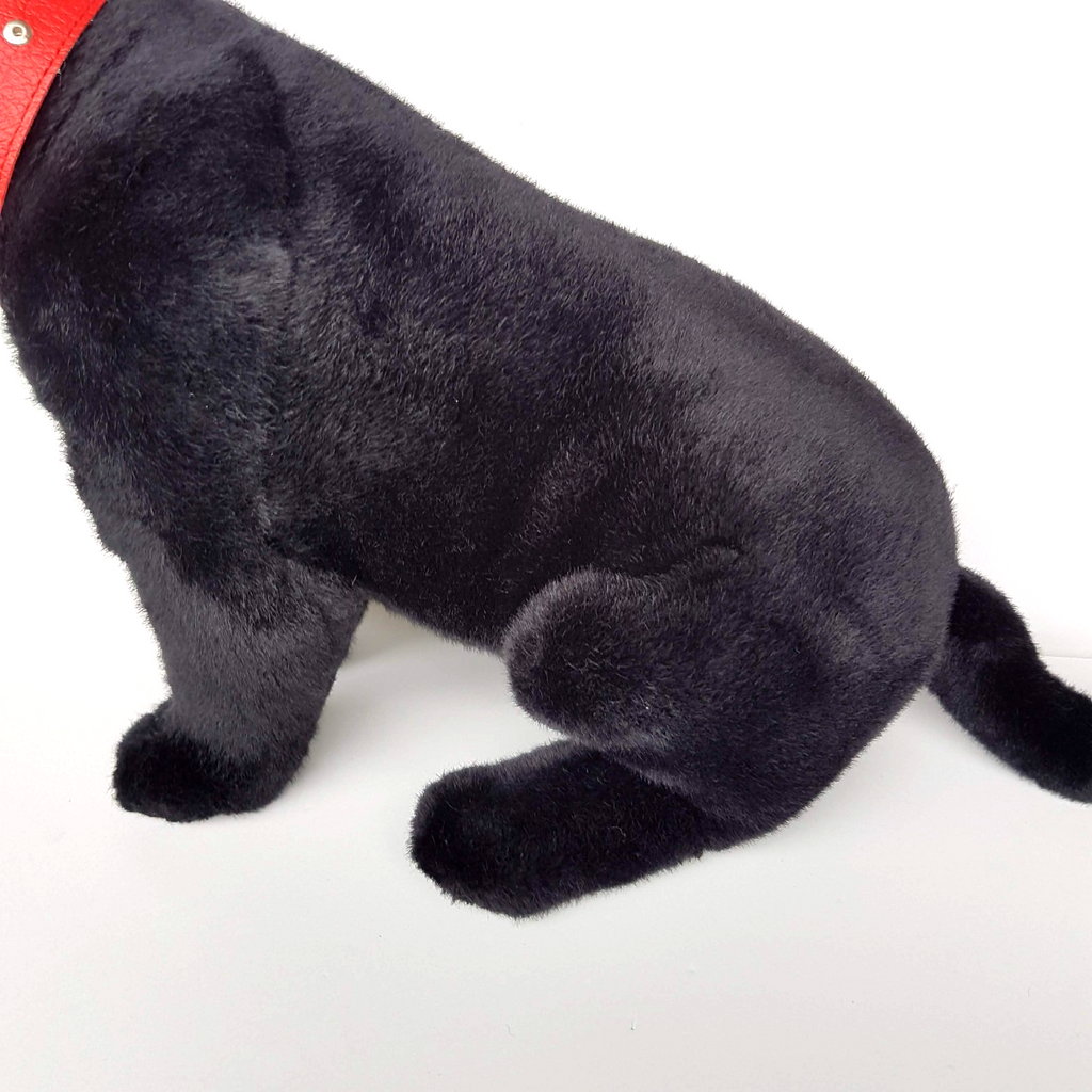 Bocchetta BLACK STAFFY BULL Realistic Dog Plush 30cm Stuffed Animal Soft Toy Pet3