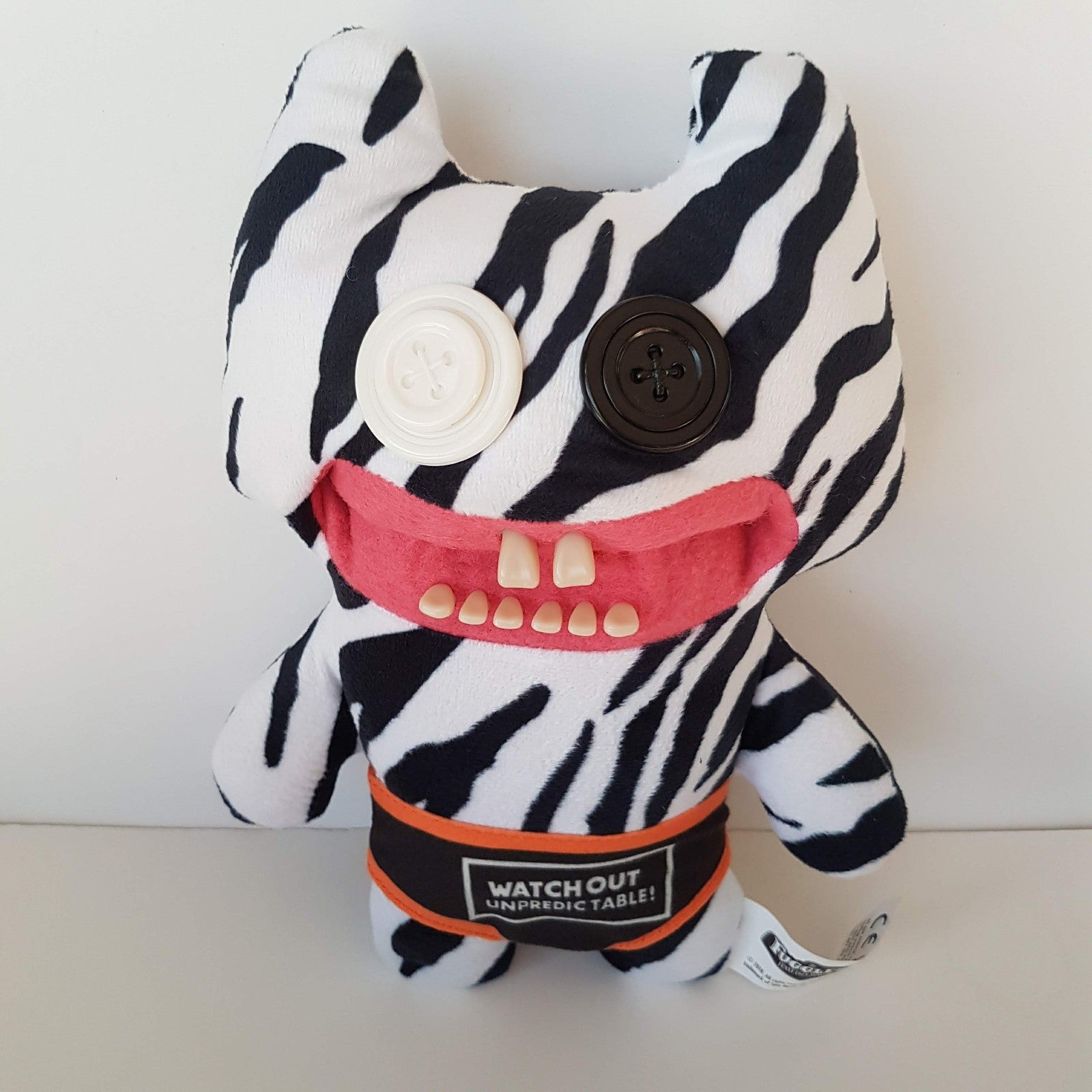 Fuggler FuggGlow STINKFACE Plush Glow In Dark Funny Ugly Monster Zebra 2024 Toy1