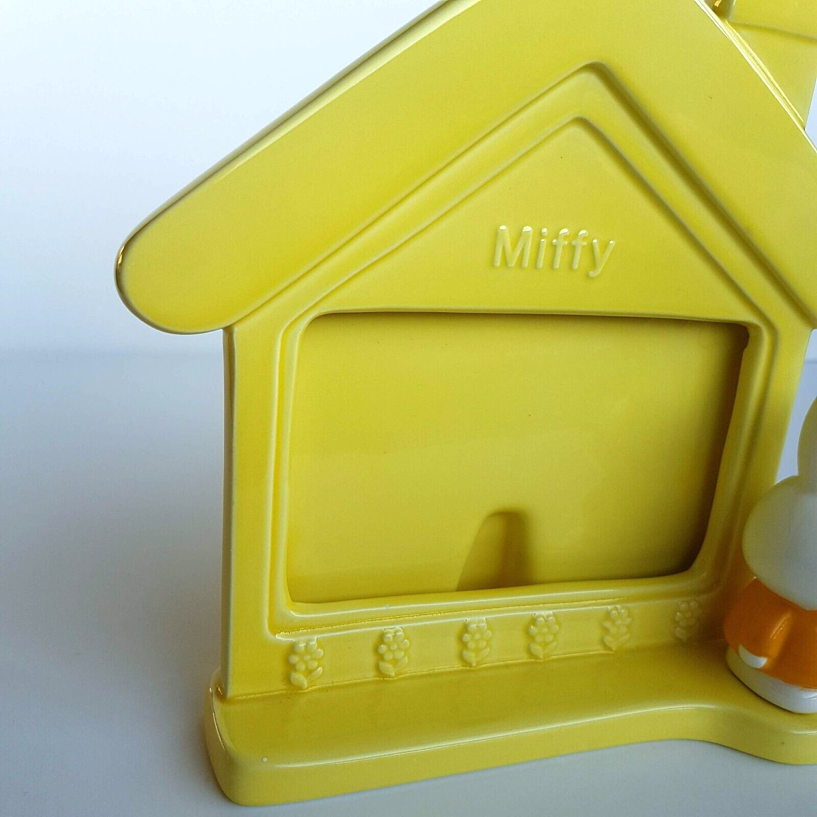 Genuine MIFFY Photo Frame Ceramic YELLOW Dick Bruna Picture Frame Rabbit Bunny3