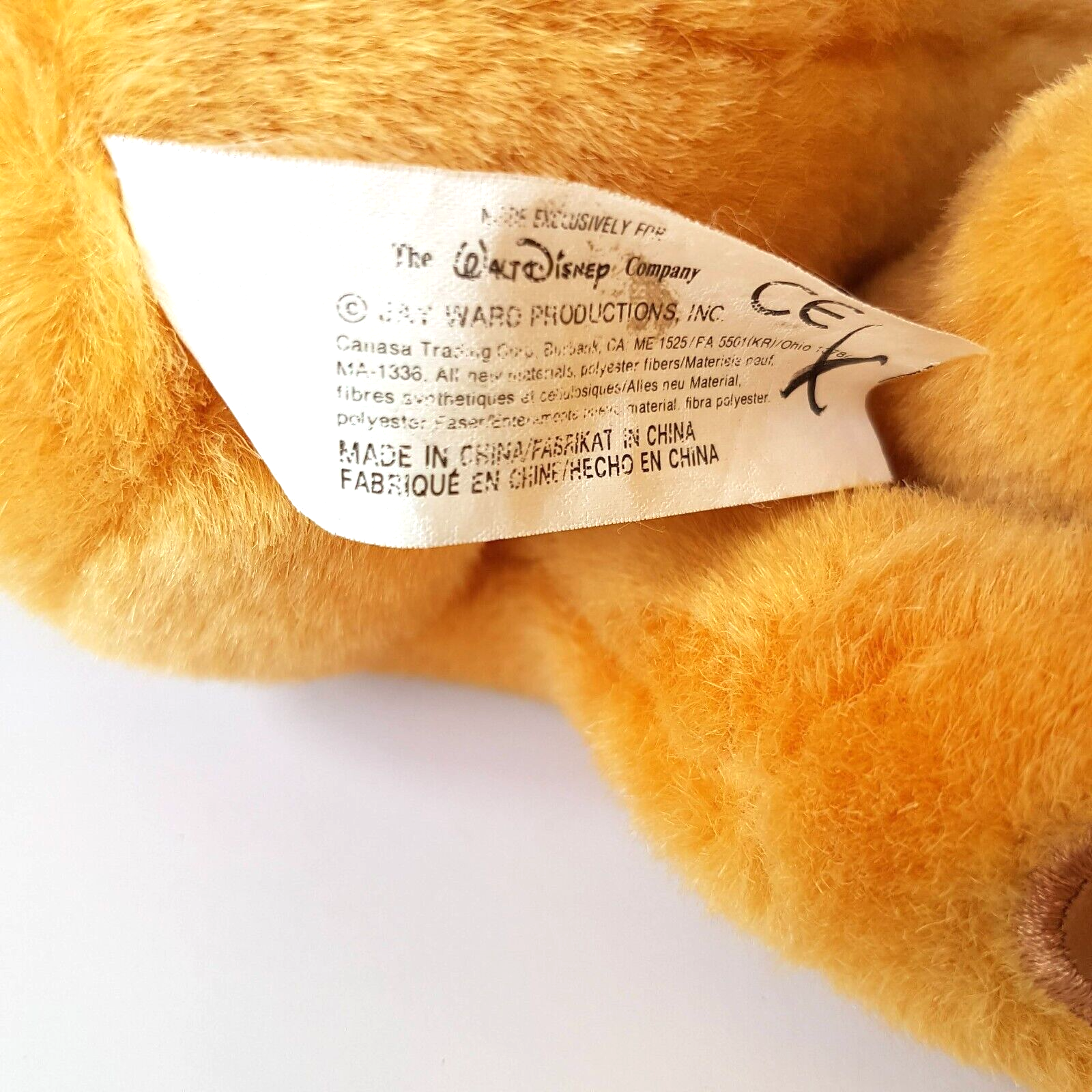 RARE Disney LEON LION George of Jungle 35cm Plush Cat Soft Toy Stuffed Animal12