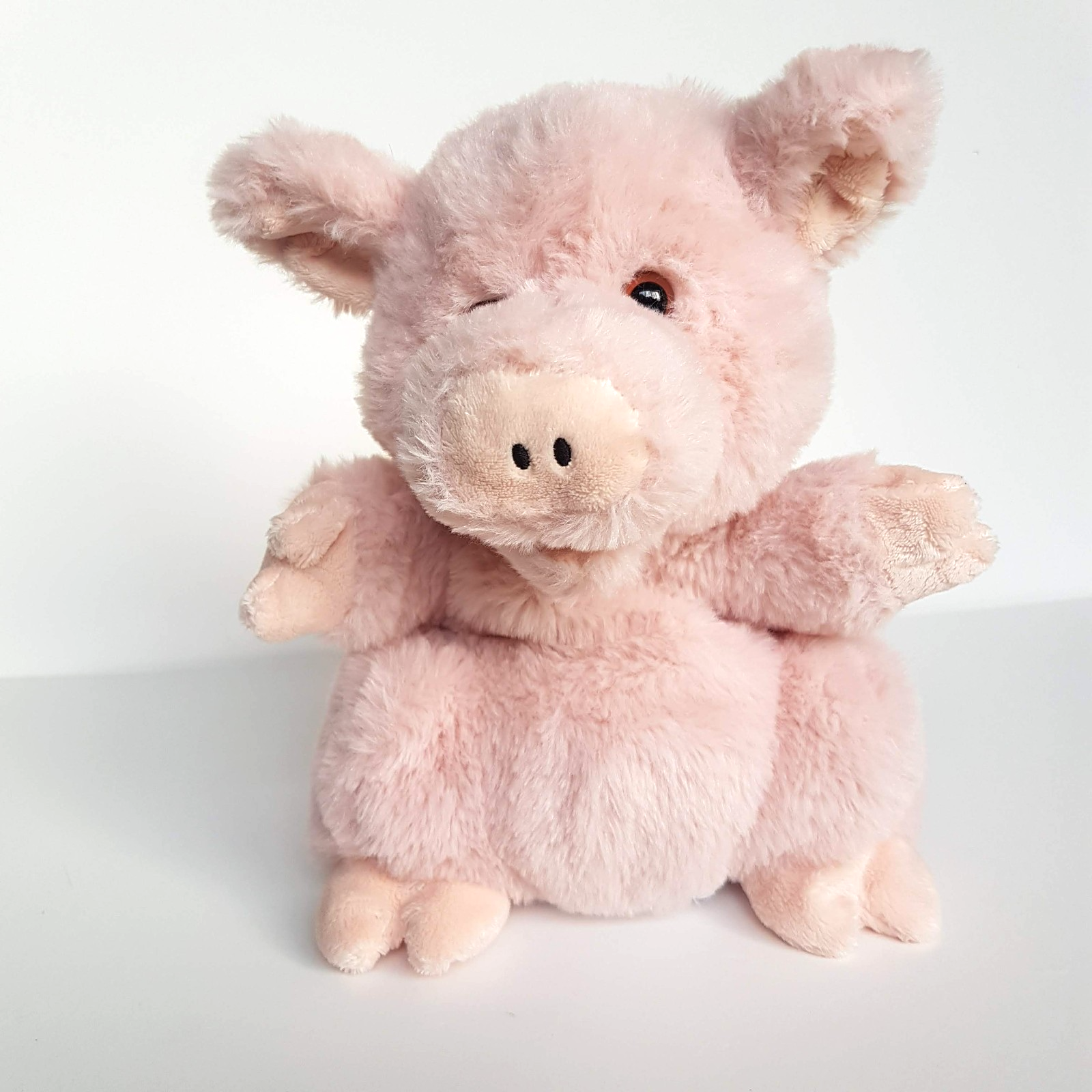 Jack & Jill PIG HAND PUPPET 24cm Plush Soft Toy Farm Stuffed Animal Pink Cute1