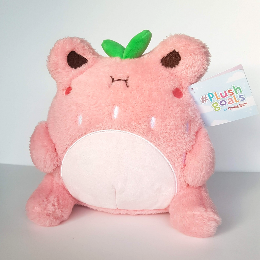 Cuddle Barn STRAWBERRY WAWA Froggie Frog Plush Goals Soft Toy Stuffed Animal2