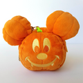 Tokyo Disney Halloween MICKEY GHOST 2025 Pouch Key Chain Charm Pumpkin Plush0