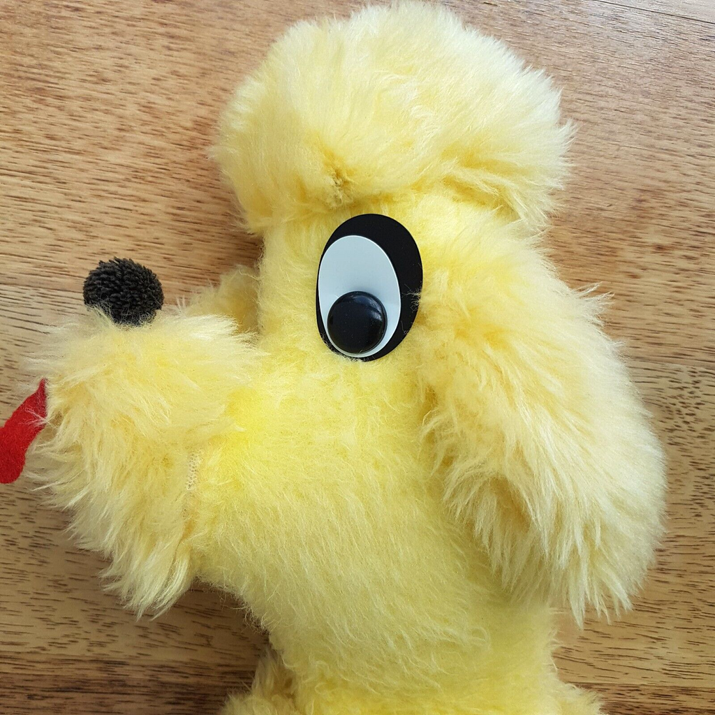 Vintage GANZ BRO POODLE DOG Carnival Toy Plush Stuffed Animal Soft Toy 45cm3