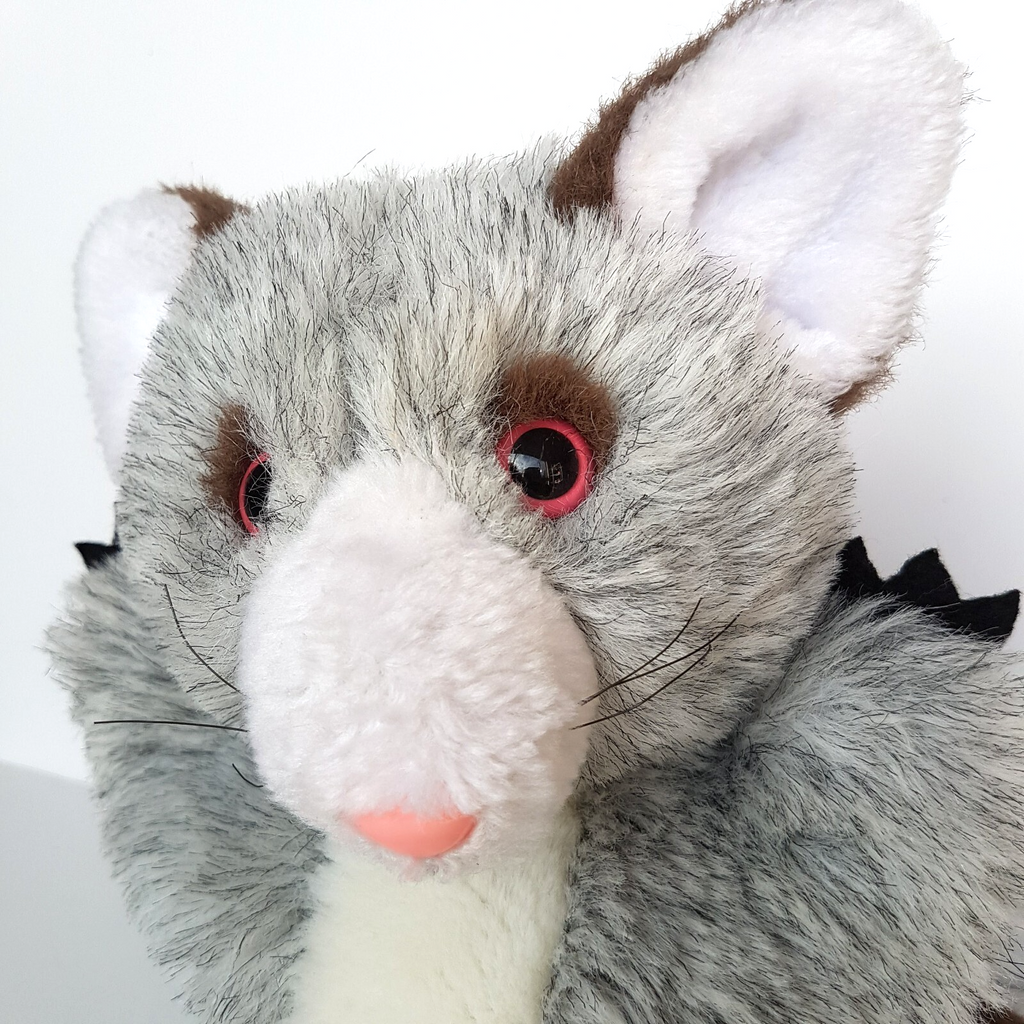 CA Australia POSSUM Hand Puppet Stuffed Animal Soft Toy Marsupial Vintage Cute3