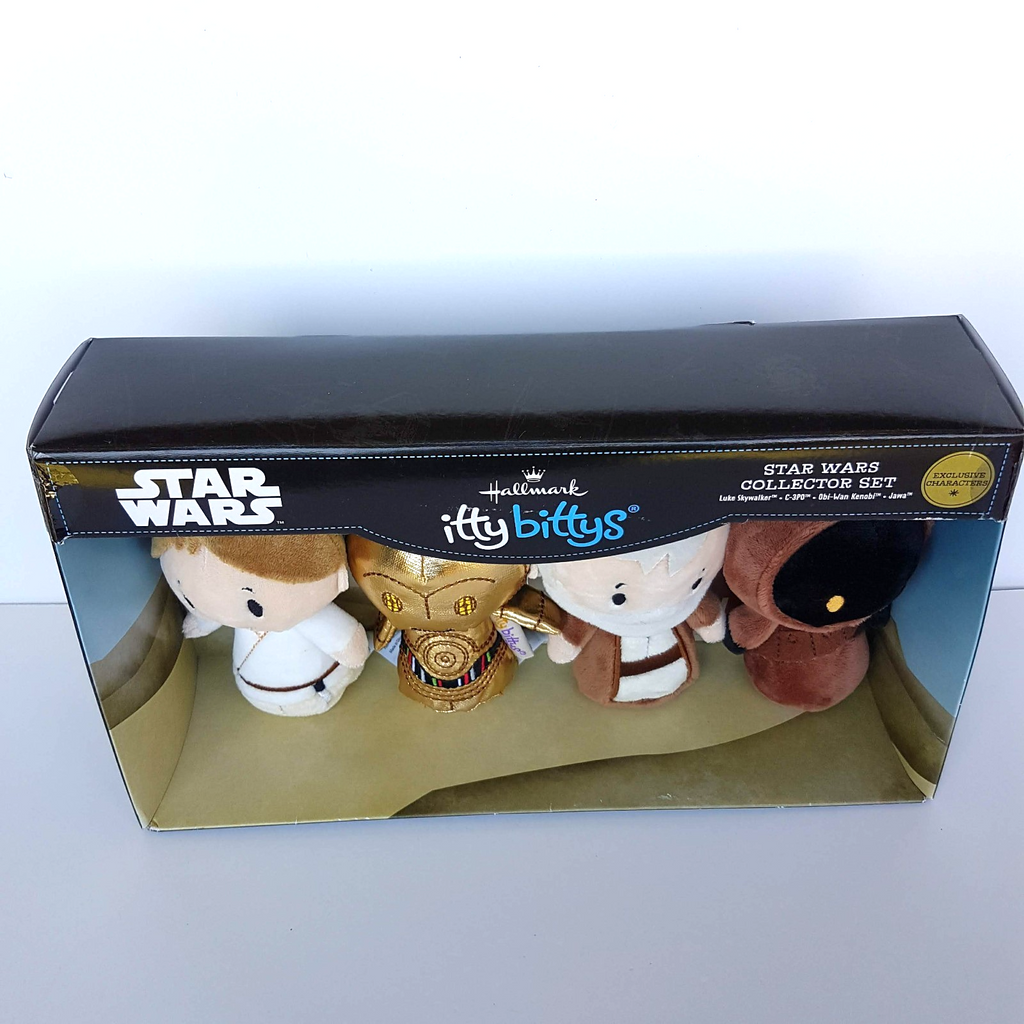 Itty Bittys STAR WARS COLLECTOR SET Luke C 3PO Obi Wan Jawa Soft Toy Exclusive4