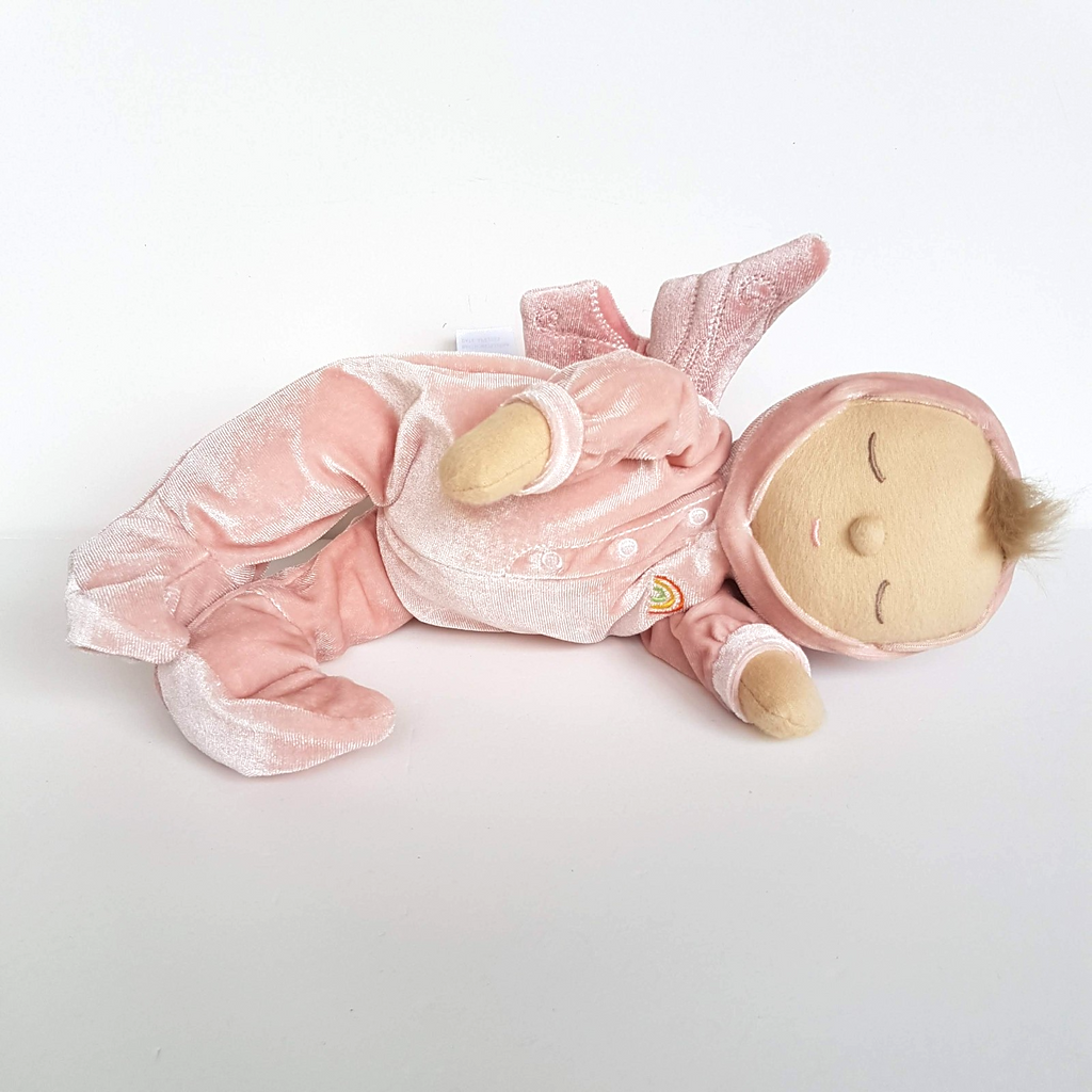 Olli Ella DOZY DINKUMS AURORA Fairy Doll Pink Plush Soft Fabric Doll Sleeping0