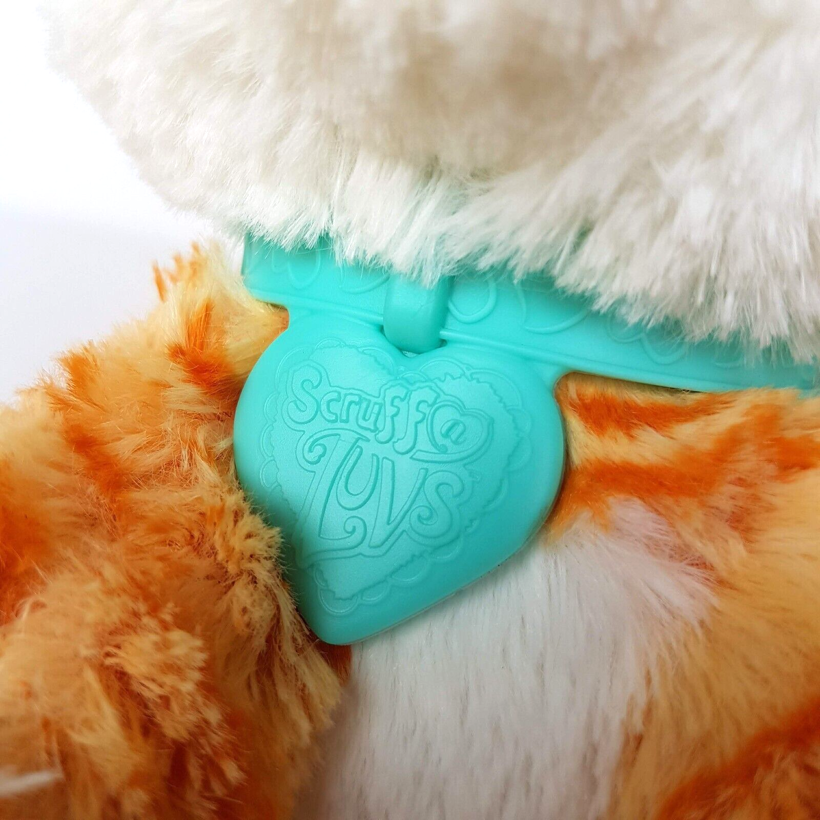 Scruff A Luvs GINGER CAT Collar Plush Orange White Stuffed Animal Soft Toy Moose9