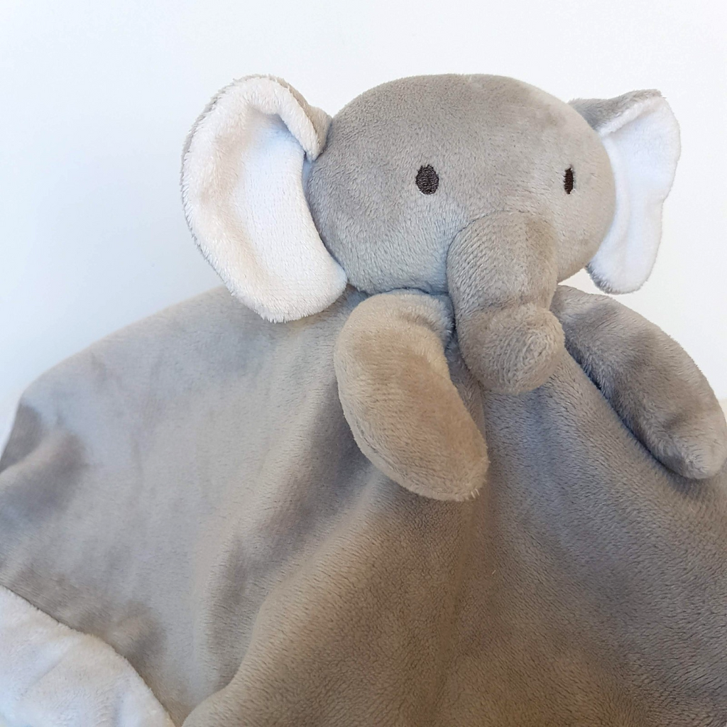 Little Haven GREY ELEPHANT Lovey Security Blanket Comforter Plush Soft Toy Sleep2