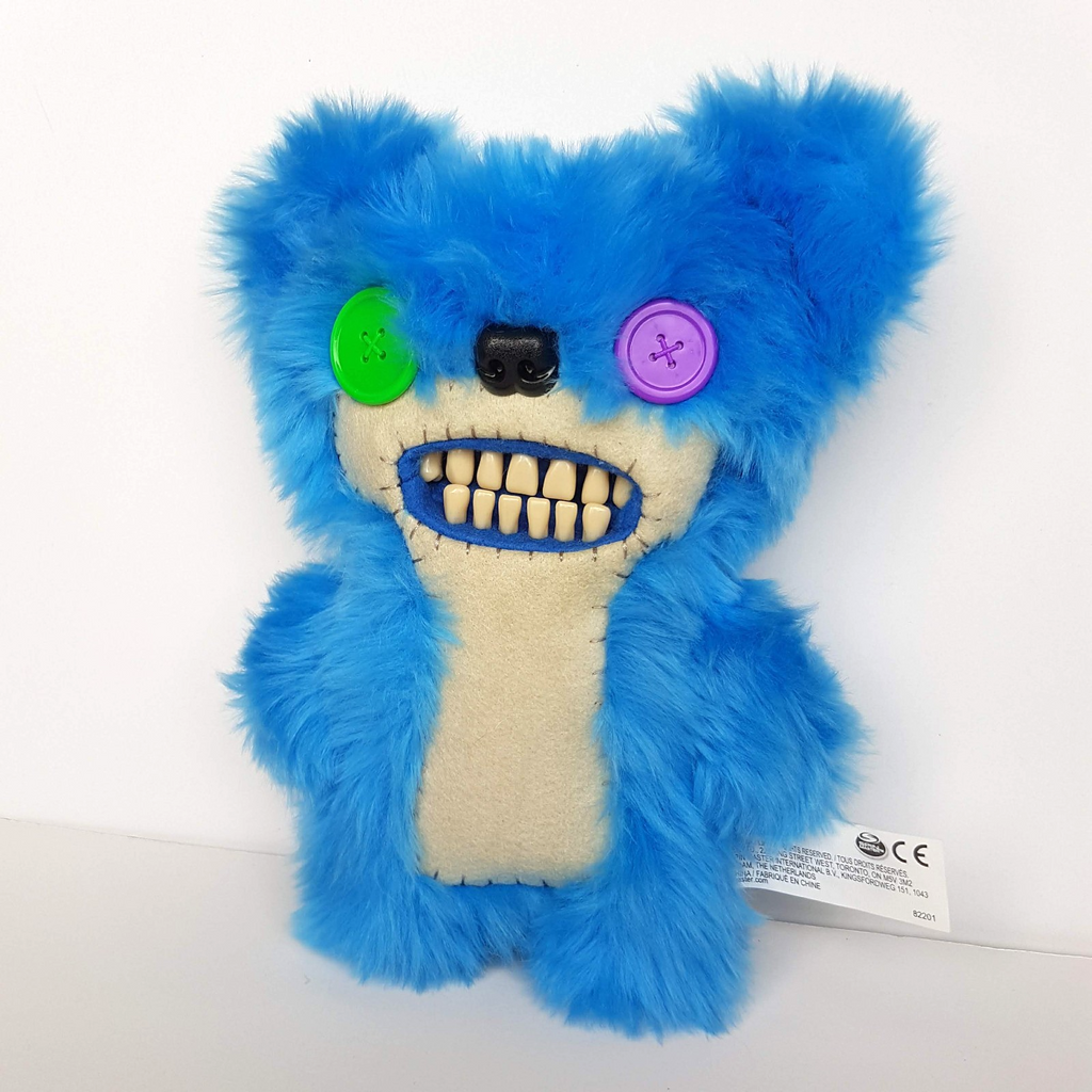 Fuggler TEDDYBEAR NIGHTMARE RARE HTF 2019 Funny Ugly Monster Blue Teeth Plush2