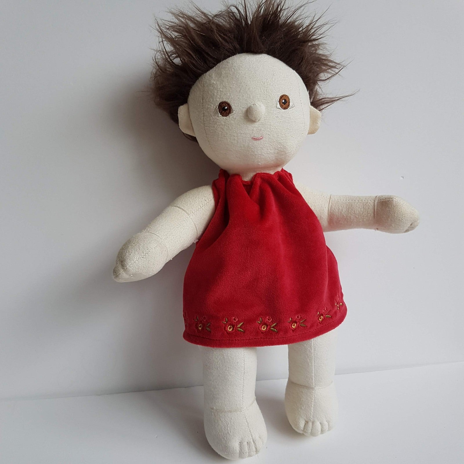 Olli Ella DINKUM DOLLS Doll Soft Toy 37cm Clothes Brunette Brown Eye Articulated1