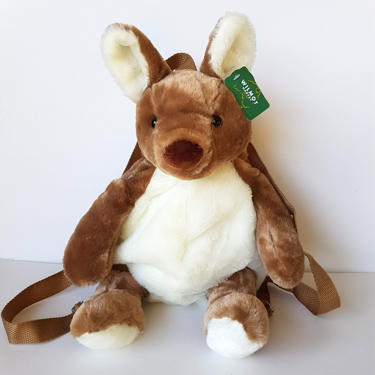 Wilmot Harvey KANGAROO BACKPACK Plush Kids Bag 43cm TAGS Stuffed Animal Soft Toy0