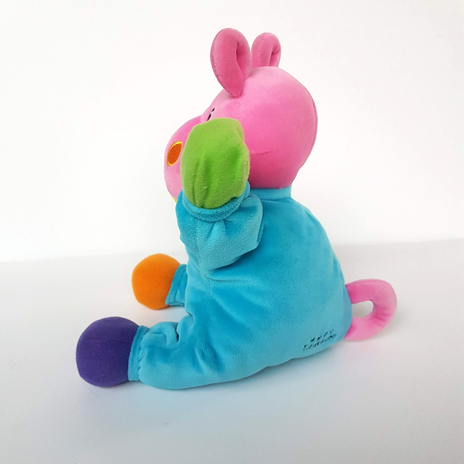 Rare Lamaze VELOUR HIPPO Plush 28cm Colour Block Rattle Stuffed Animal Soft Toy4