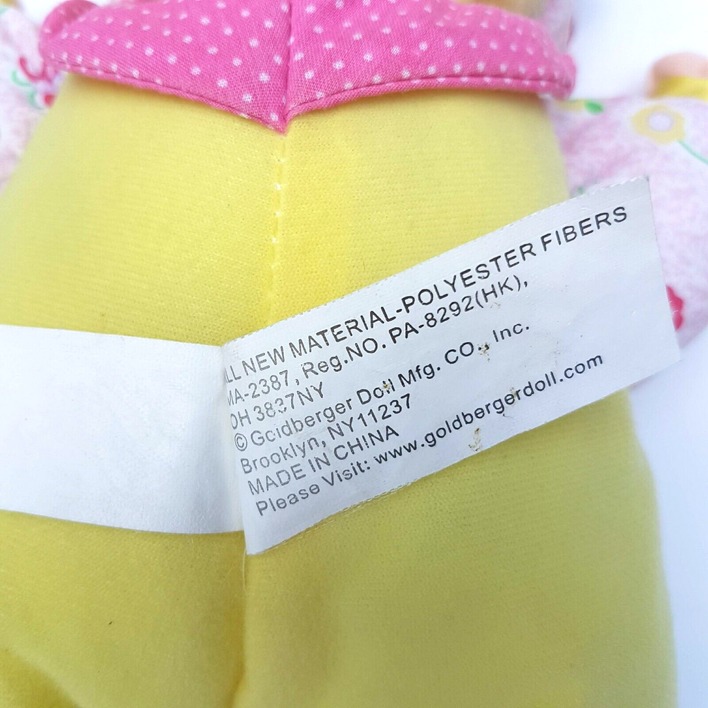Goldberger LOVE BUG Doll 11” Pastel Baby Vinyl Face Cuddle Lovey Sleep Kids Toy15