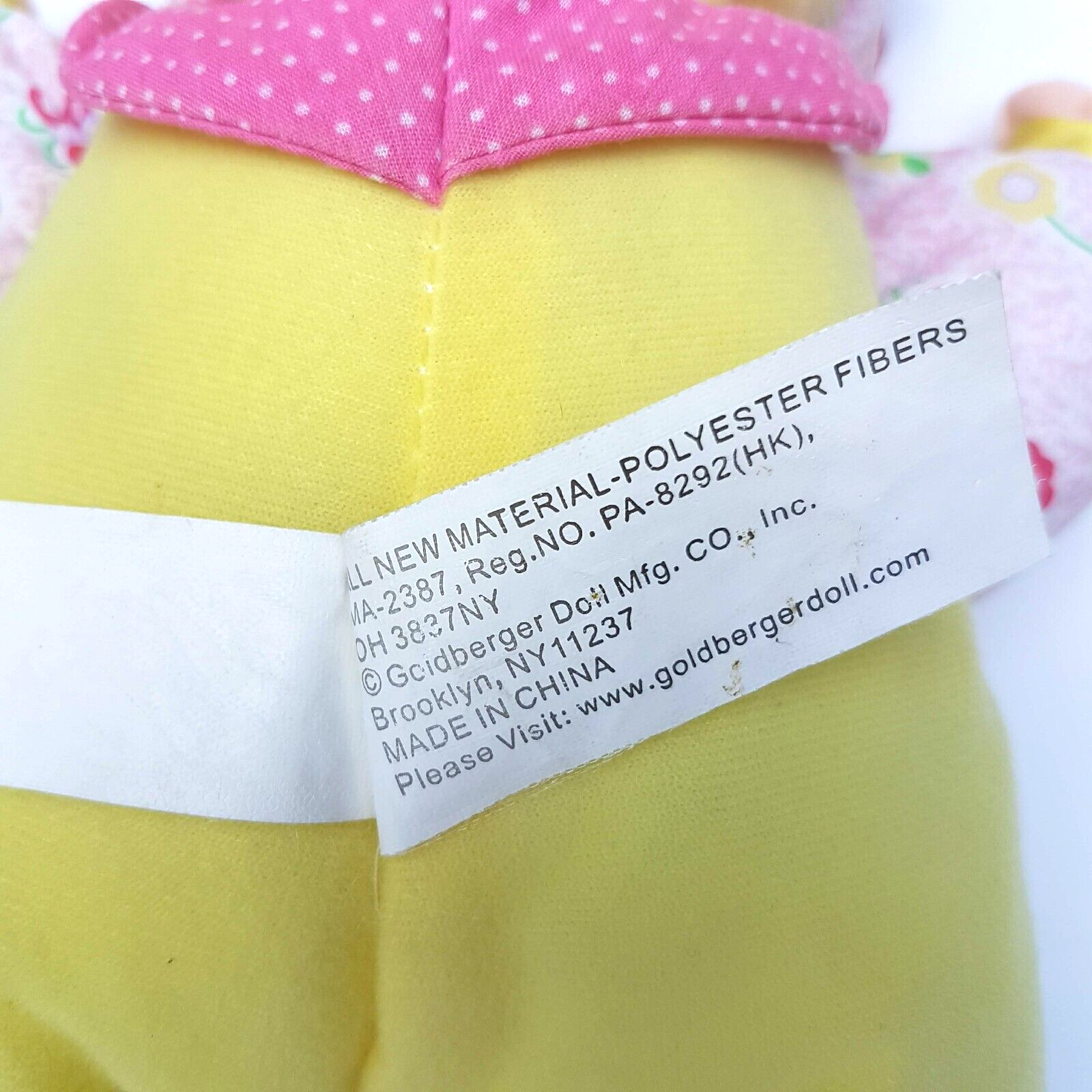 Goldberger LOVE BUG Doll 11” Pastel Baby Vinyl Face Cuddle Lovey Sleep Kids Toy15