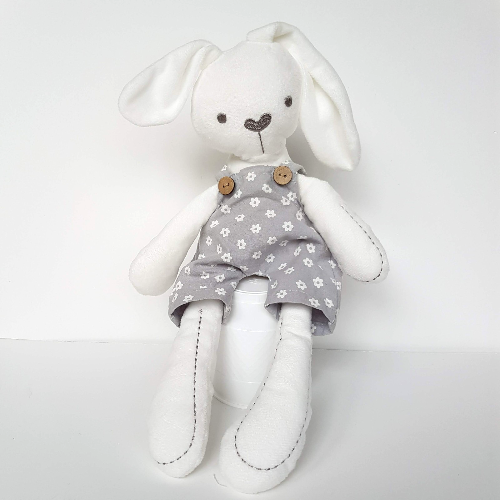 Ollie's Place BUNNY LOVEY Plush Comforter Soft Toy Rabbit Stuffed Animal Clothes0