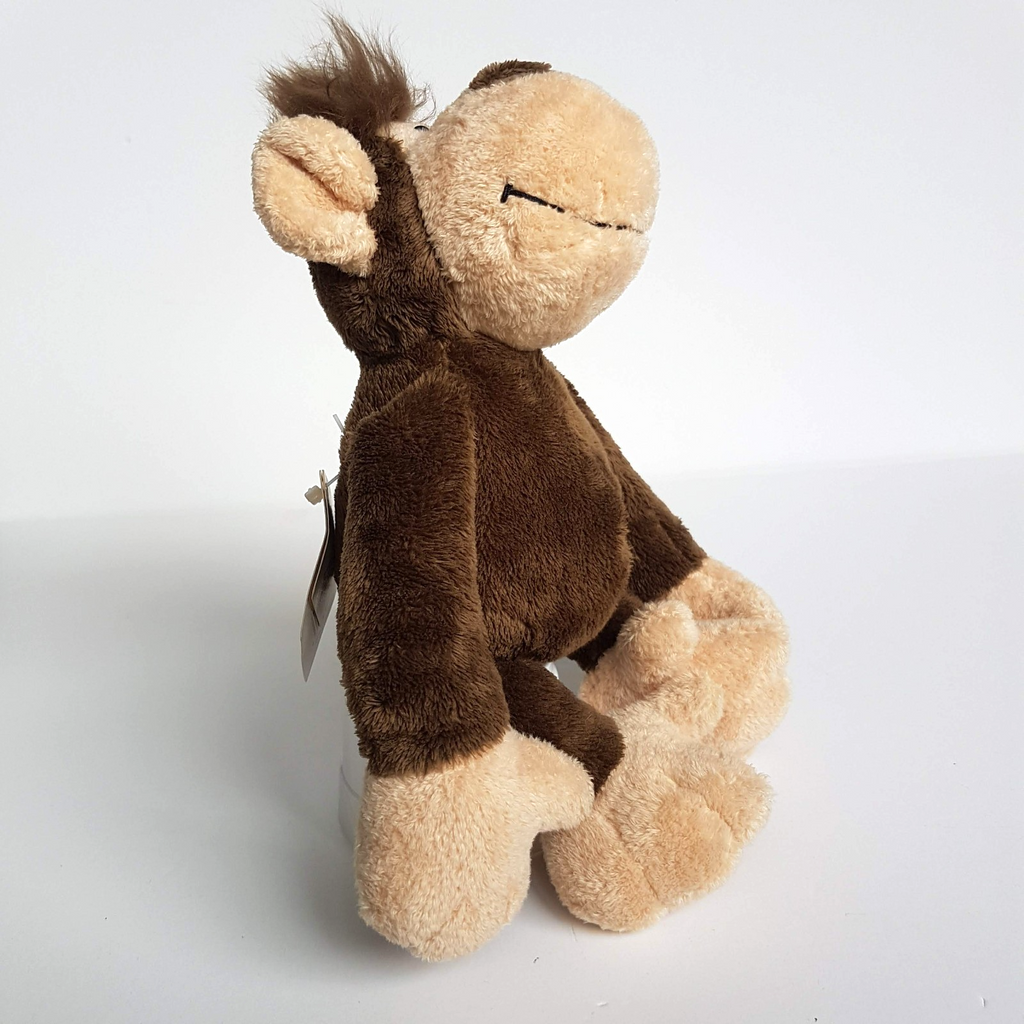 Nici BROWN MONKEY Plush Soft Toy 22cm Stuffed Animal Farm Floppy Cuddly TAGS7
