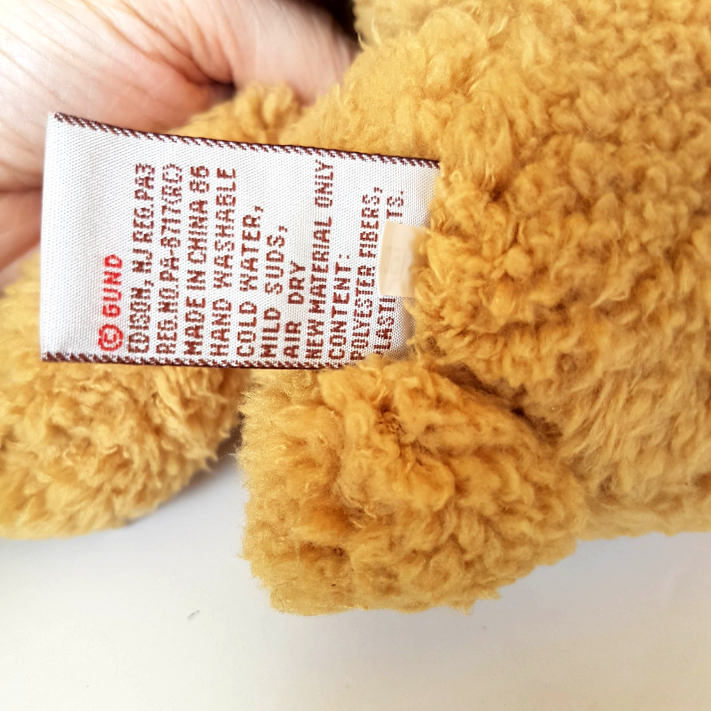 Gund FUZZY TEDDY BEAR Light Caramel Brown 35cm Soft Toy Plush Stuffed Animal Toy7