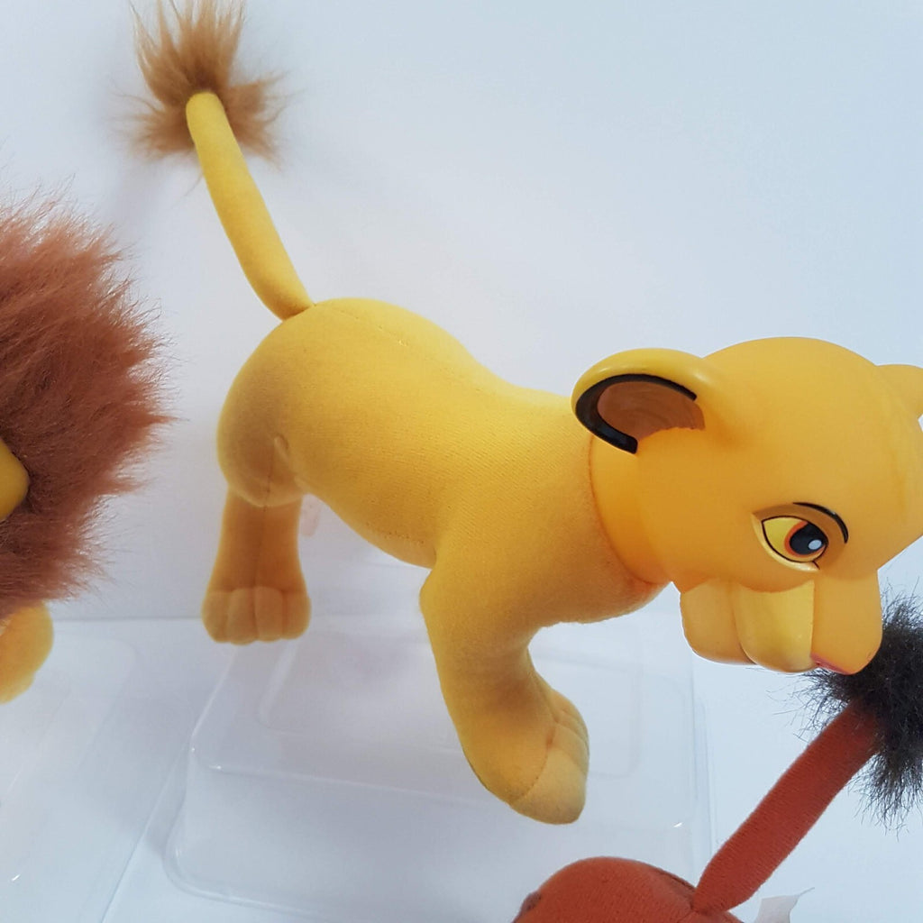 Vintage DISNEY LION KING Toys Applause Vinyl + Plush Rafiki Pumbaa Mufasa Simba3