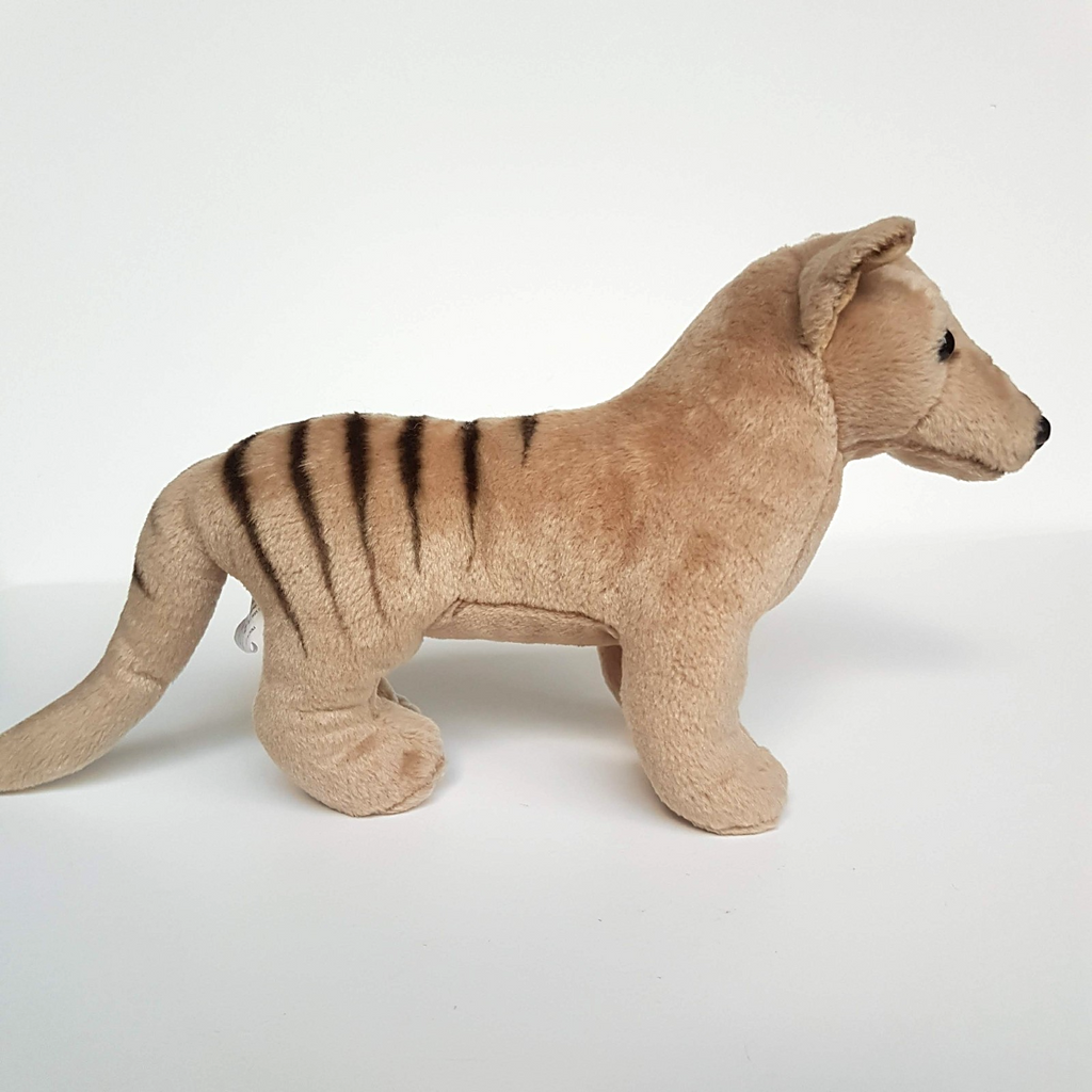 Korimco TASMANIAN TIGER Thylacine Wild Cat Plush Stuffed Animal Small Soft Toy1