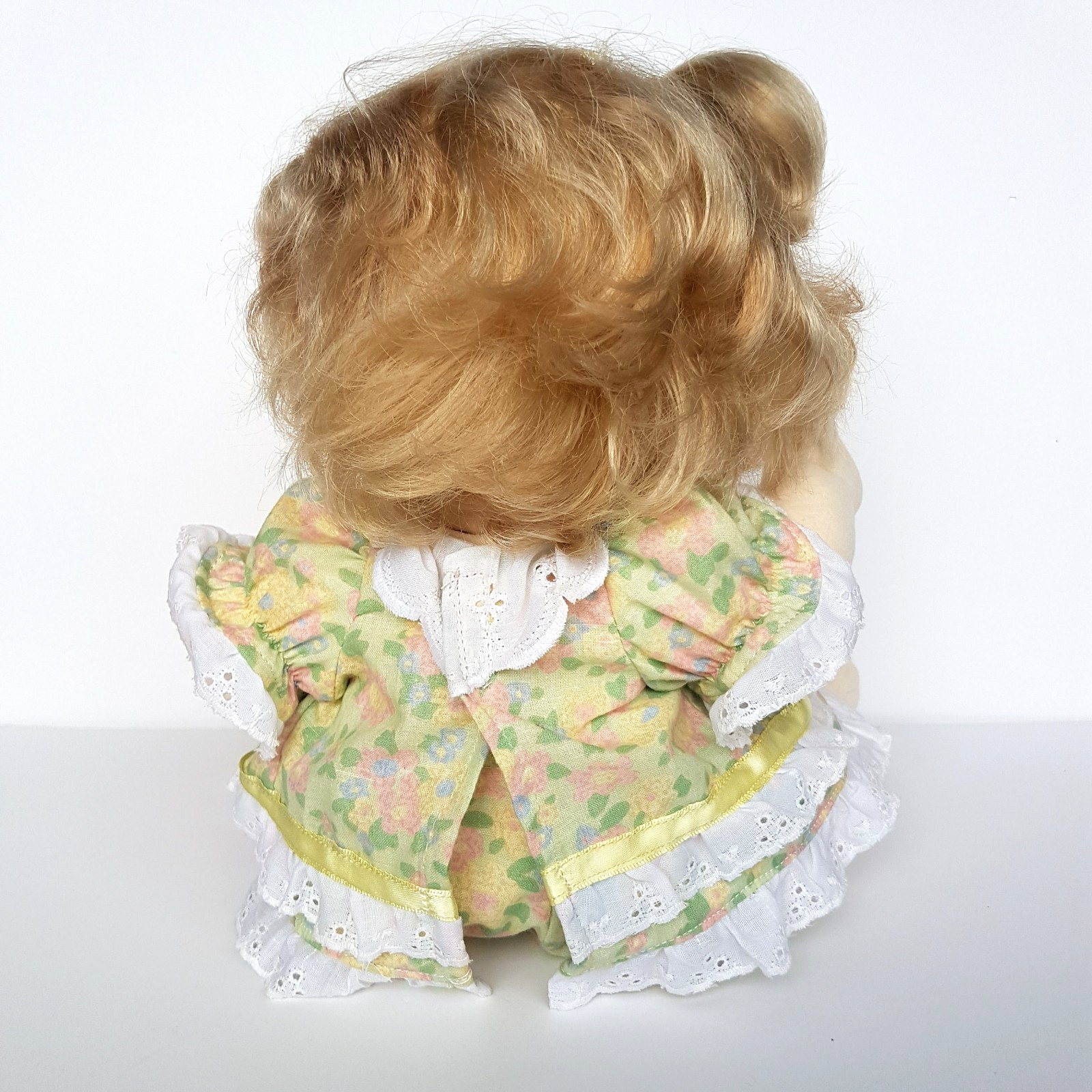 My Child Doll ASH TWO TONE TOP KNOT US Pale Skin 1986 Green Eyes Peach DRESSED9