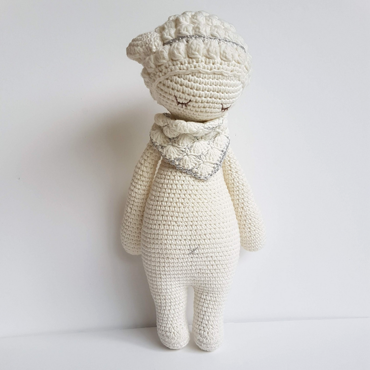 Bobi Craft BARBARA SOFTIE 36cm Knit Lamb Sheep Plush Soft Toy Stuffed Animal0