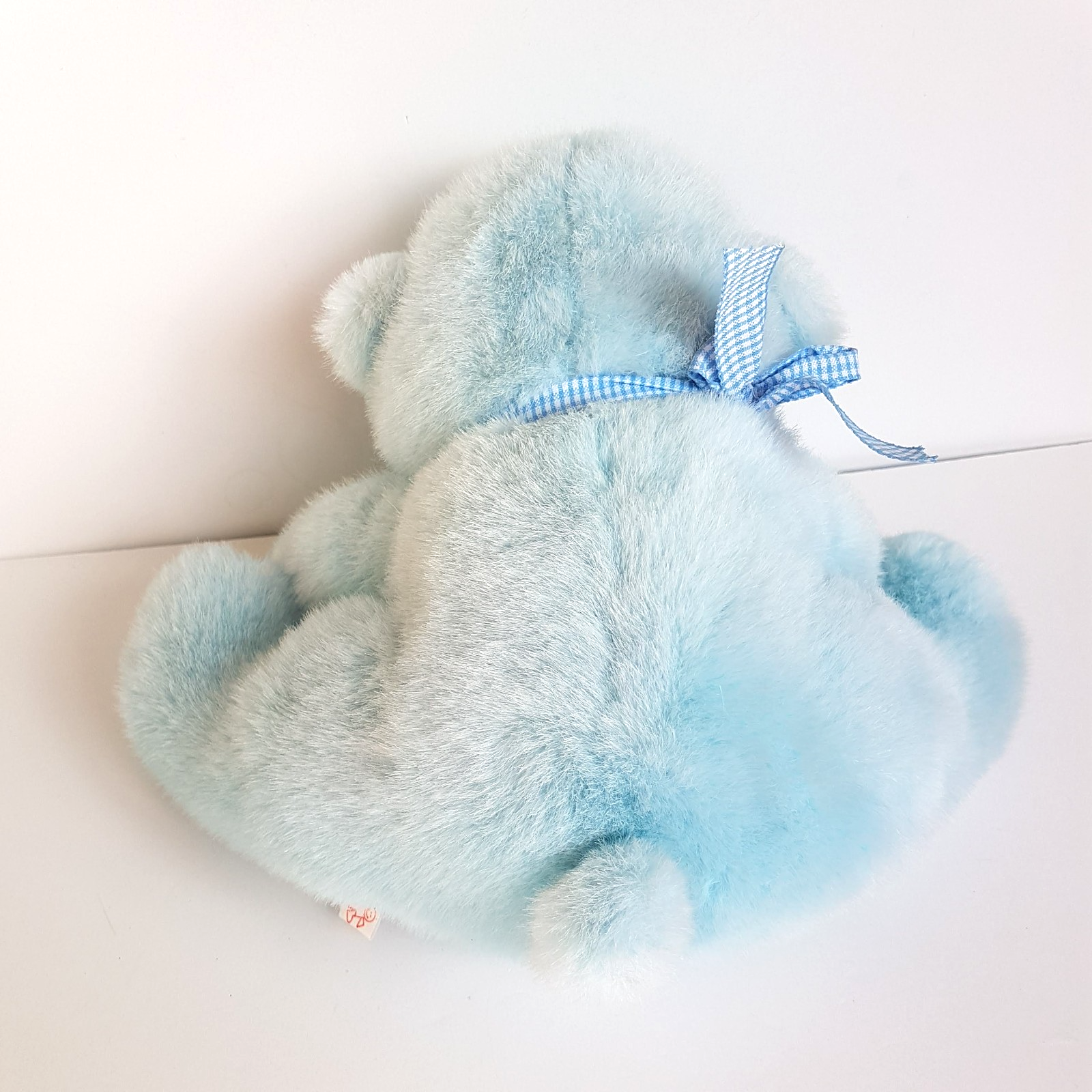 Vintage Tomfoolery BLUE TEDDY BEAR 25cm long Plush Soft Toy Stuffed Animal Cute4