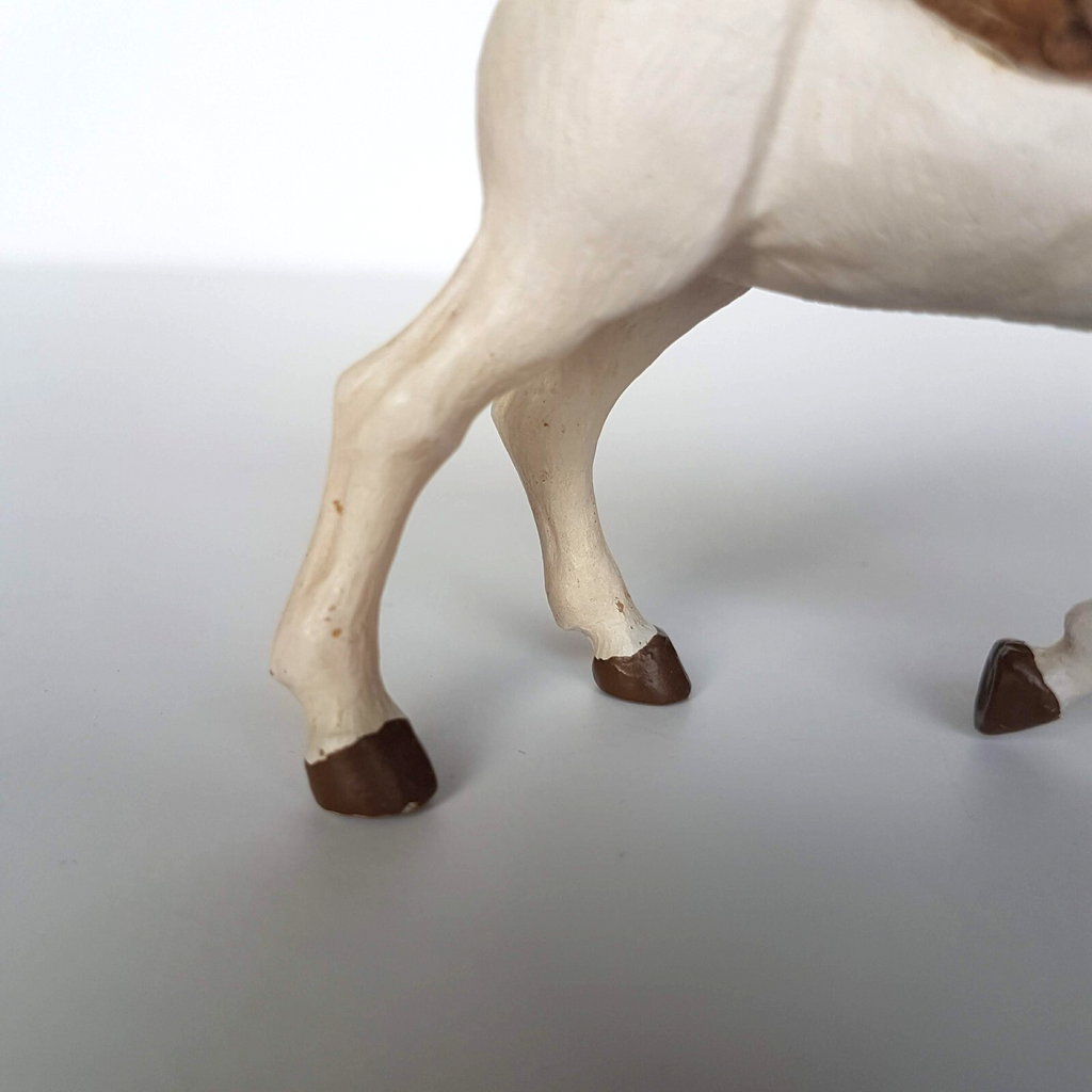 2011 PAPO 9cm BABY PEGASUS Magic Fantasy Horse Figure Figurine White Gold Toy #18