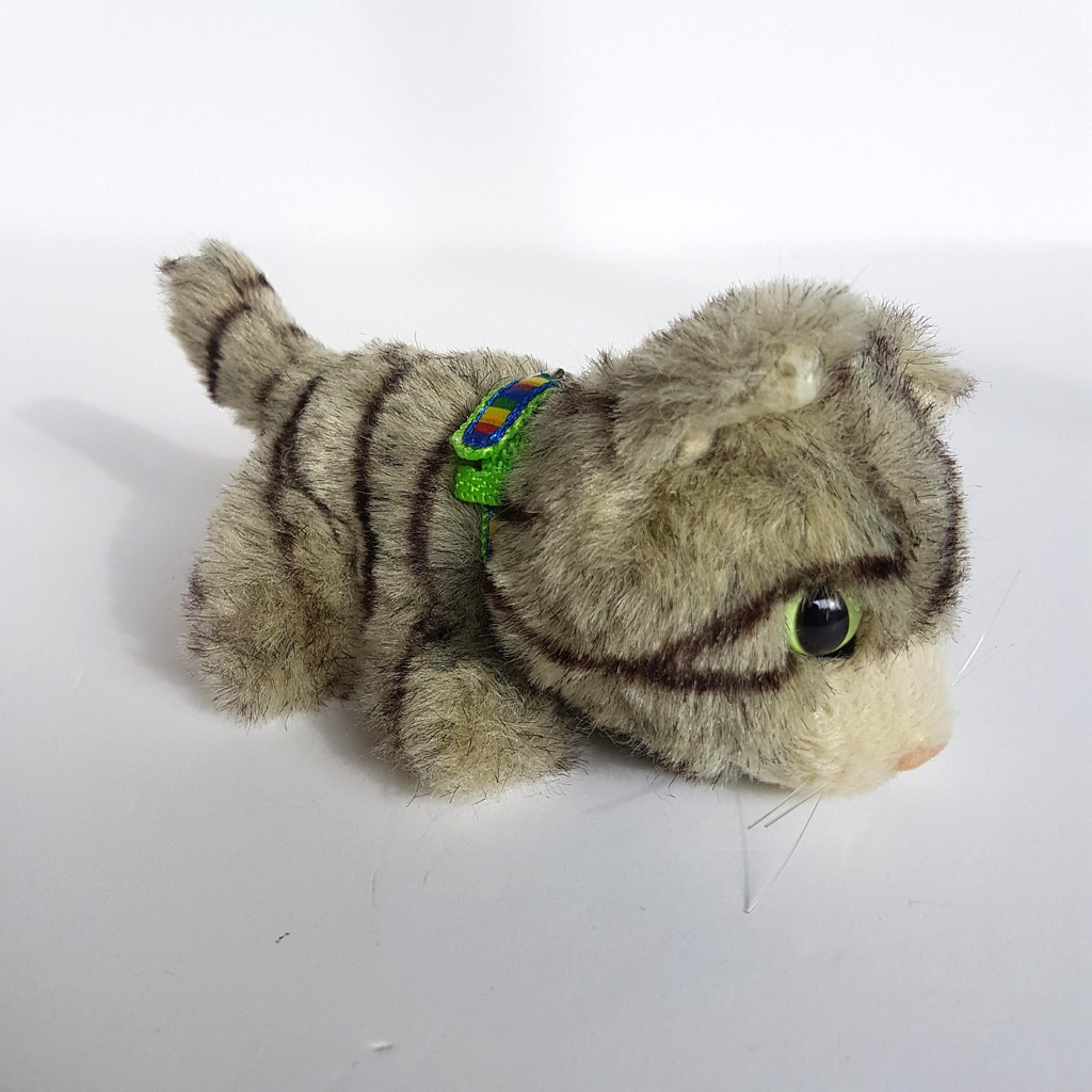 ARTLIST The Cat GREY TABBY Plush 15cm Kitten Soft Toy Stuffed Animal Collar Cute0