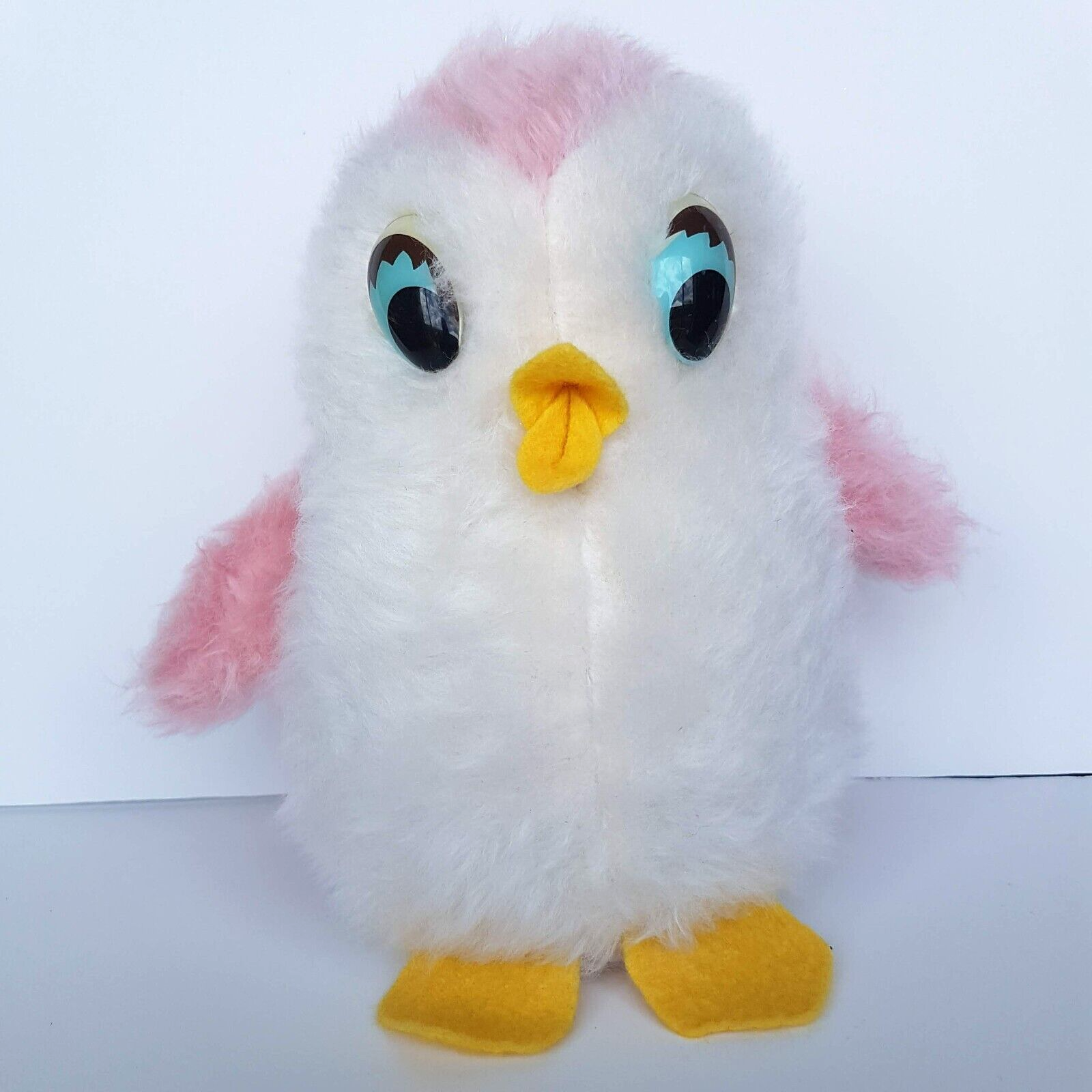 Vintage BABY CHICKEN Bird Plush 9” Stuffed Animal Soft Toy Carnival Style Cute0