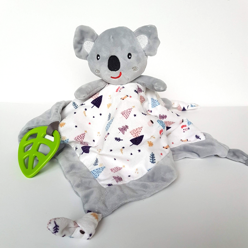 Koala Dream KOALA Lovey Plush Grey Tree Baby Security Comforter Blanket Soft Toy0