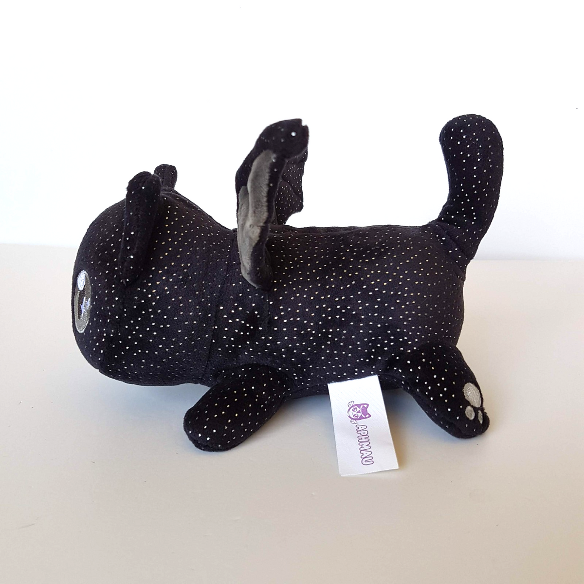 RARE Aphmau MeeMeows BAT CAT Halloween Plush Black Spot Soft Toy Stuffed Animal2