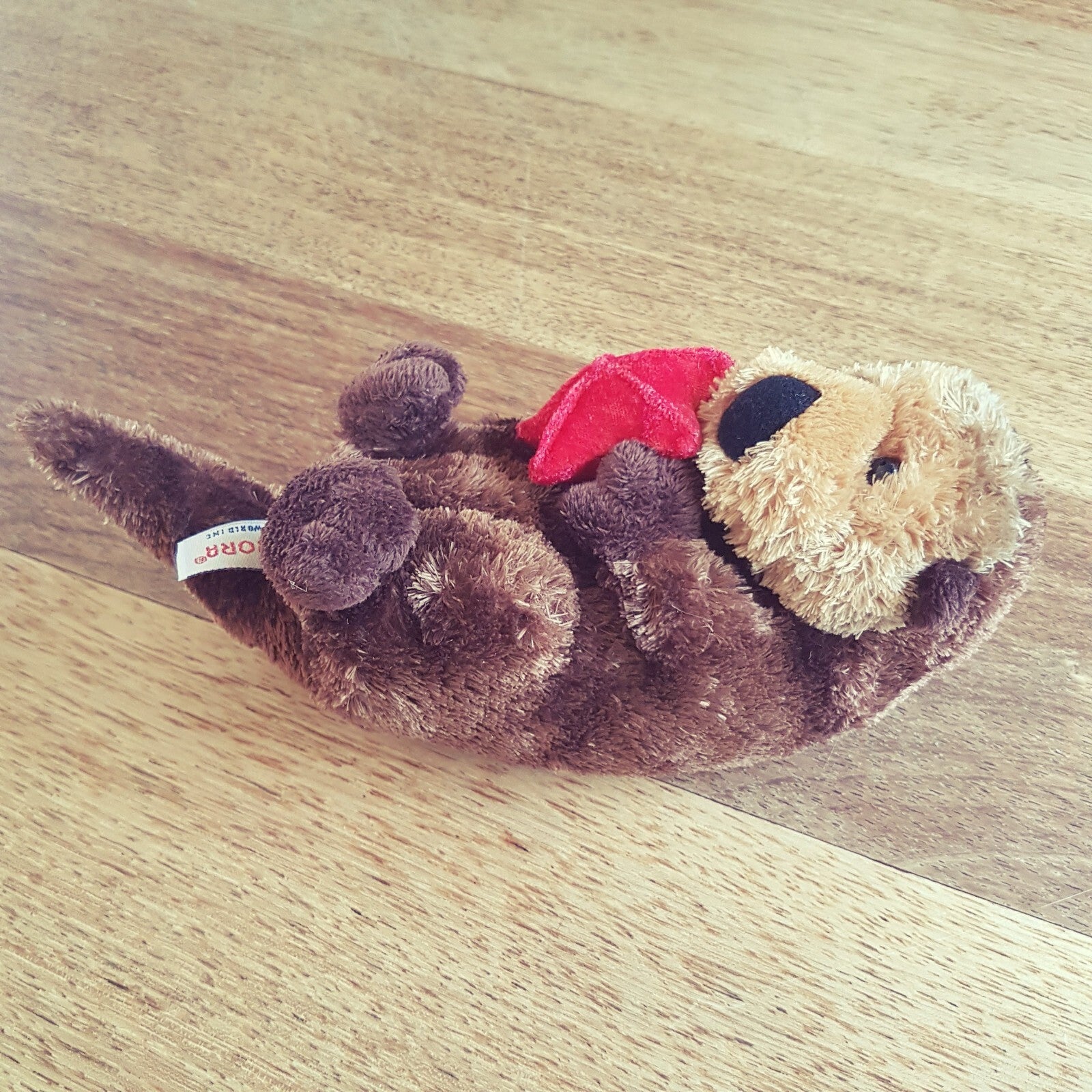 Aurora SEA OTTER STARFISH Plush 9" Stuffed Animal Sea Mammal Beanbag Soft Toy3