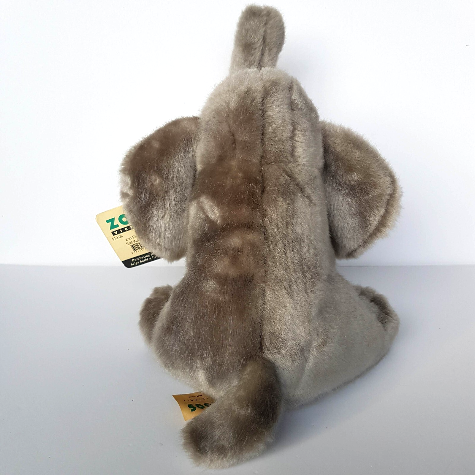 Melbourne Zoo ELEPHANT Plush Grey 25cm Stuffed Animal Soft Toy TAG Cute Cuddly6
