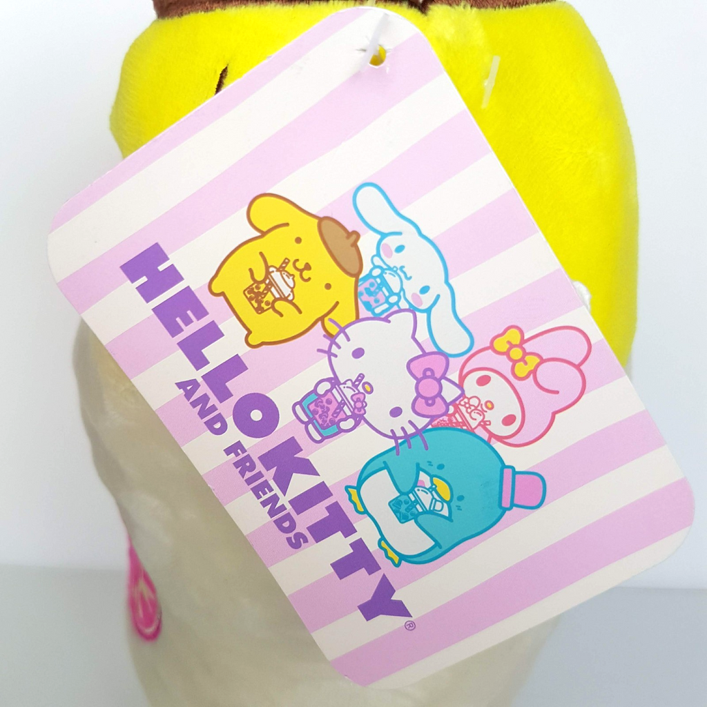 Hello Kitty POMPOMPURIN BUBBLE BOBA TEA Plush TAGS Stuffed Animal Soft Toy Food5