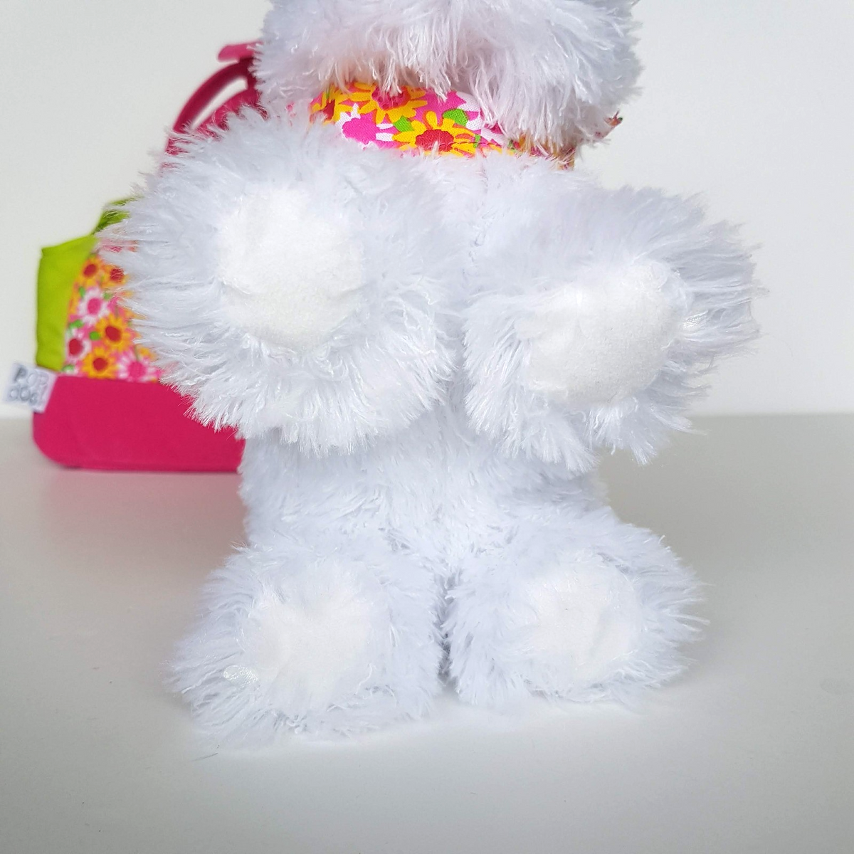 Rare POP DOG West Highland Terrier Plush Carrier 18cm Stuffed Animal Soft Toy14