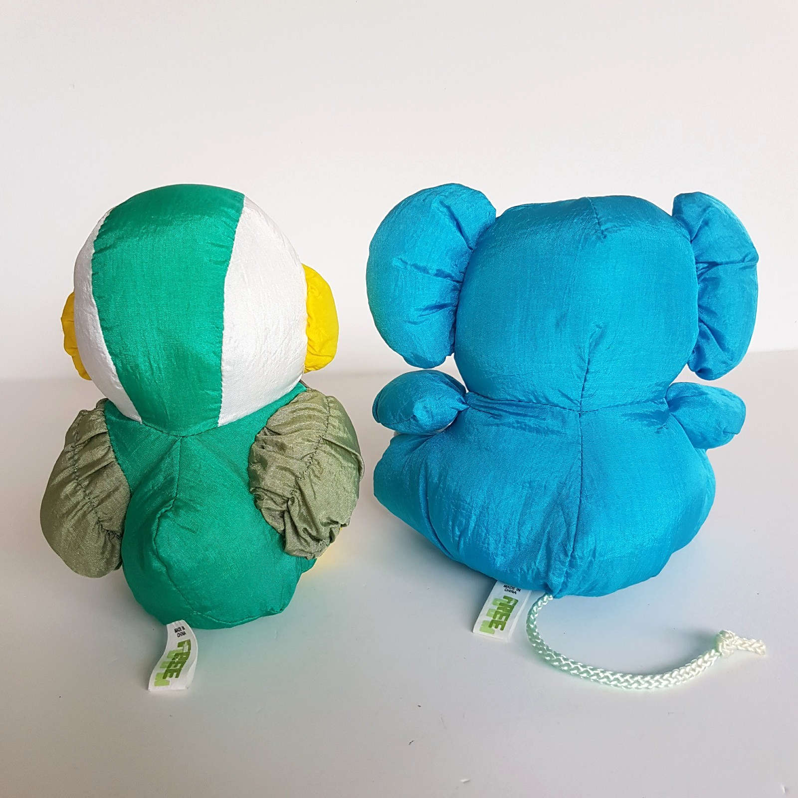 Freedom TAFFETA BIRD & ELEPHANT Vintage Parachute Plush Soft Toy Stuffed Animal5