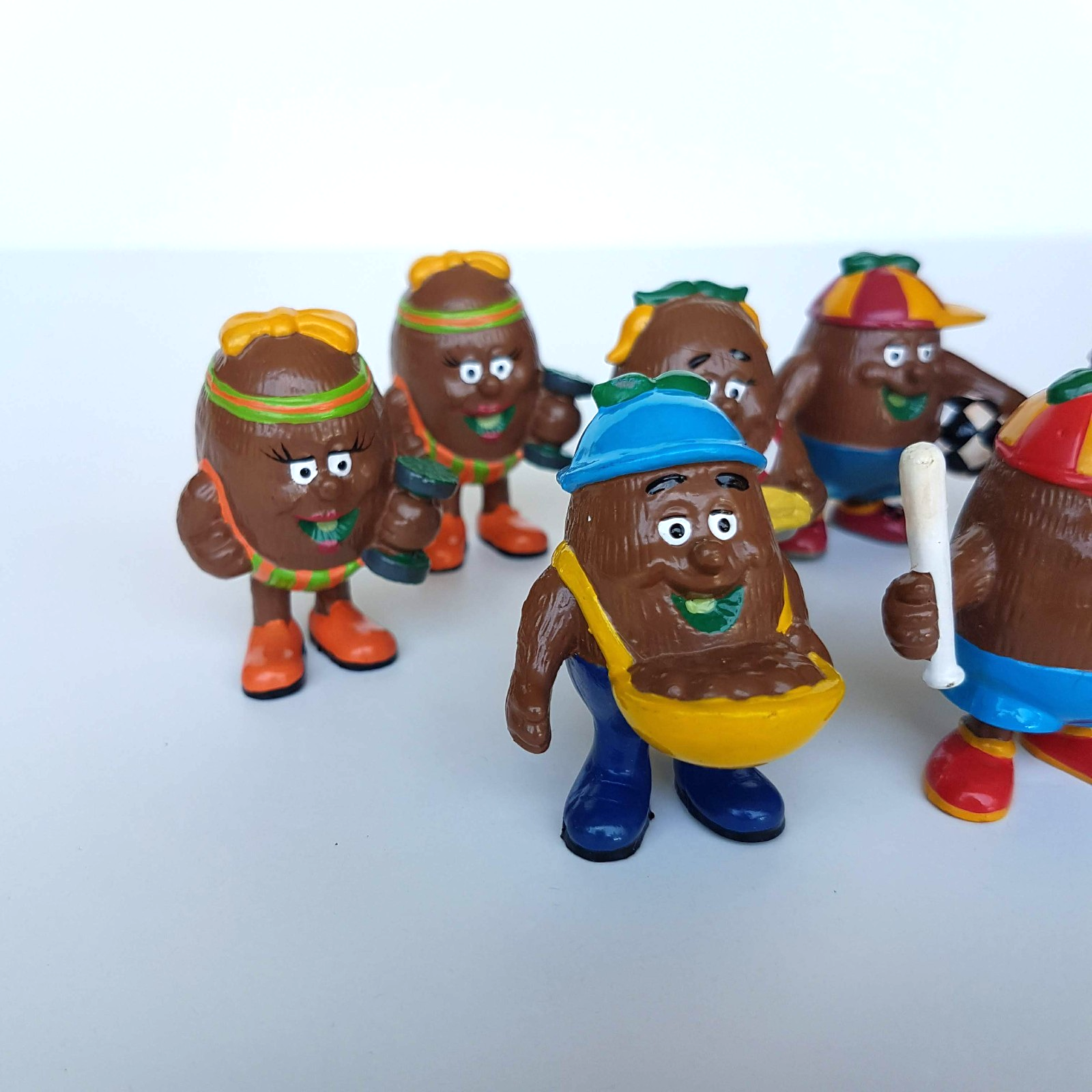 Vintage 1991 KIWI KIDS Figures PVC Kiwi Fruit Vinyl Toy Collectible Vintage Toys1