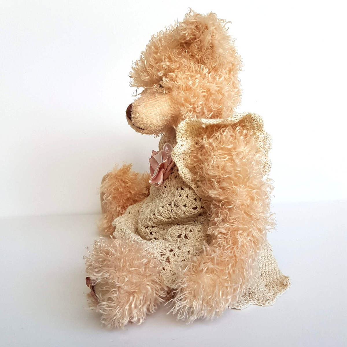 Settler Bears LACE ROSE TEDDY Bear 33cm Plush JOINTED Soft Toy Stuffed Animal5