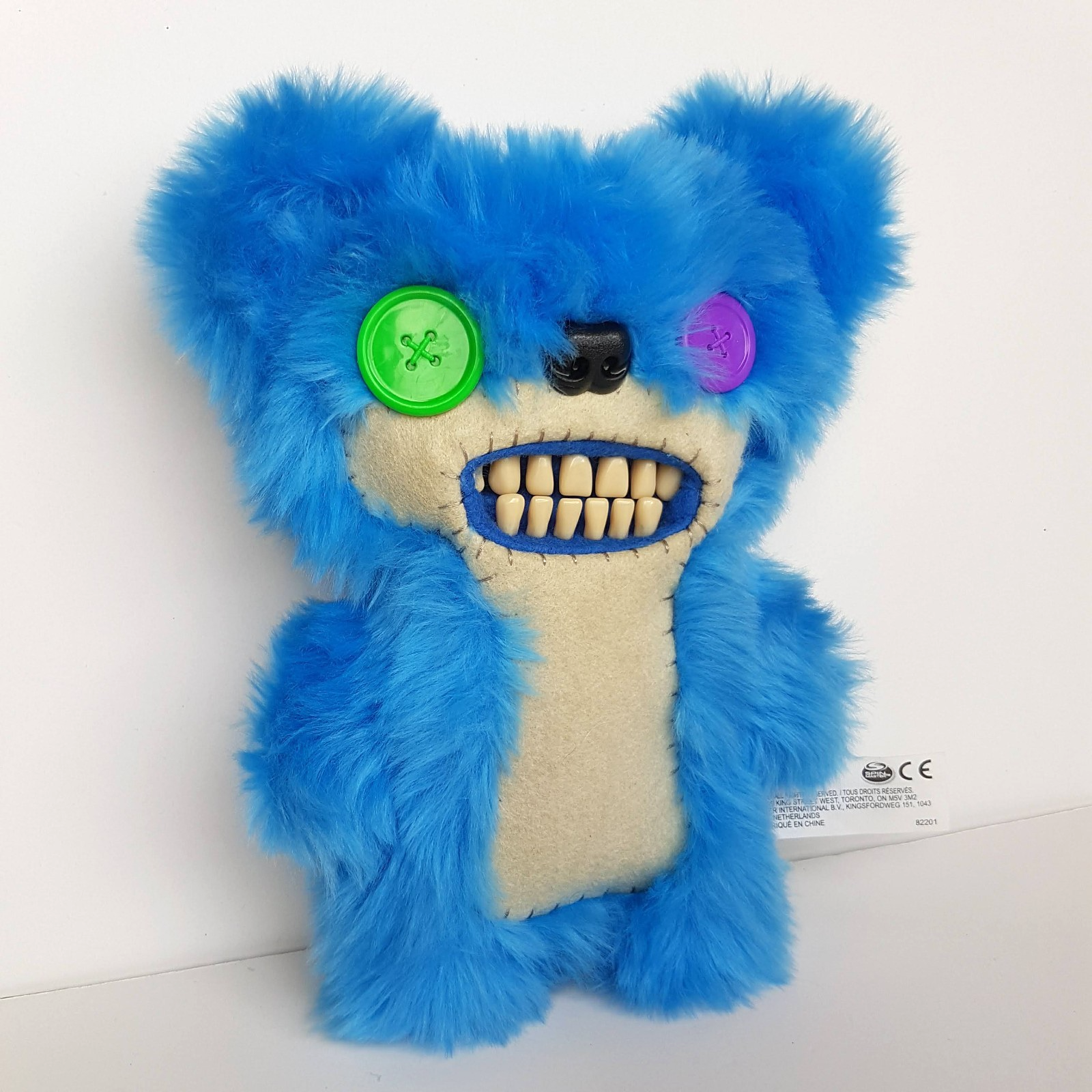Fuggler TEDDYBEAR NIGHTMARE RARE HTF 2019 Funny Ugly Monster Blue Teeth Plush1